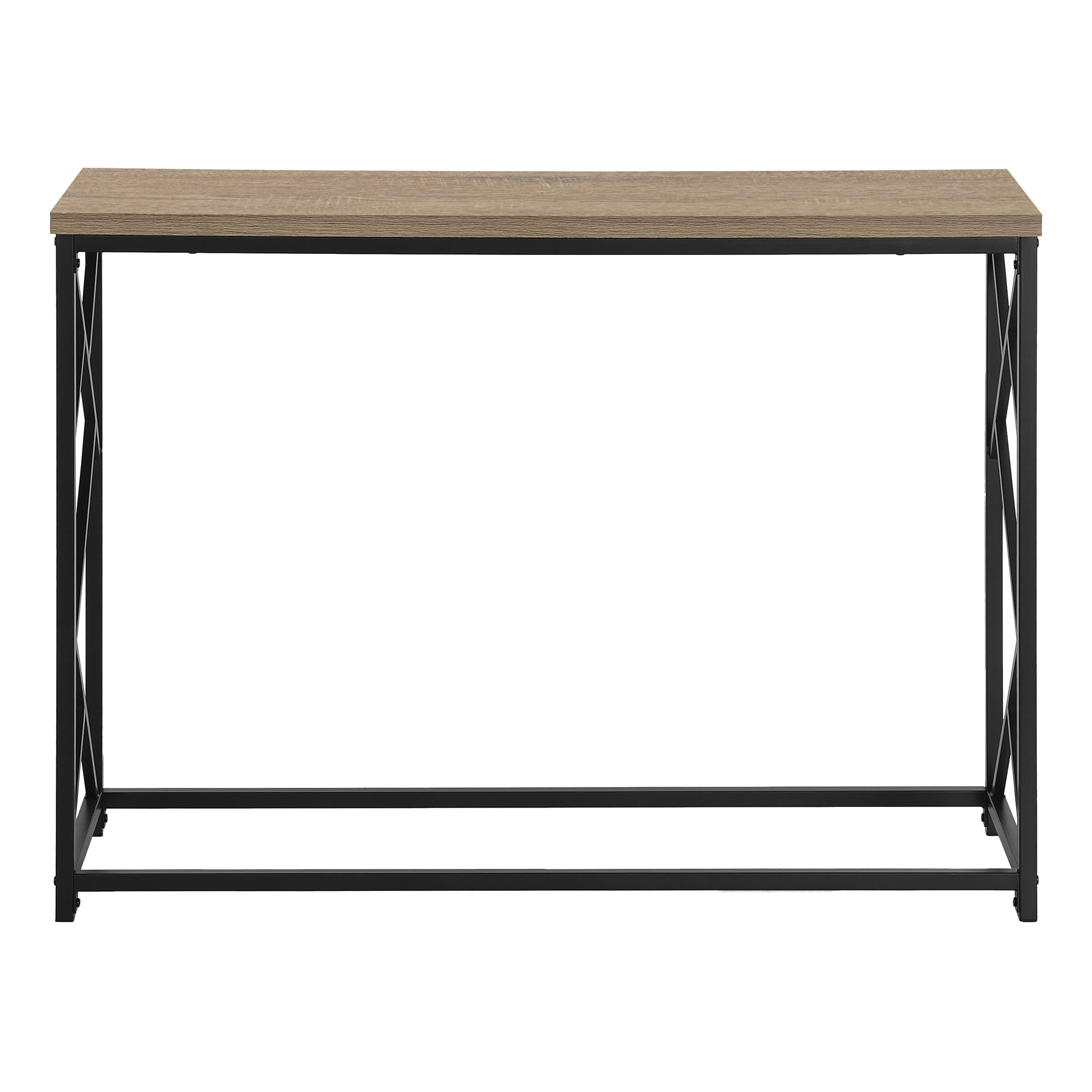 TABLE D'APPOINT - 44"L / CONSOLE D'ENTREE TAUPE / NOIR – I 3533.