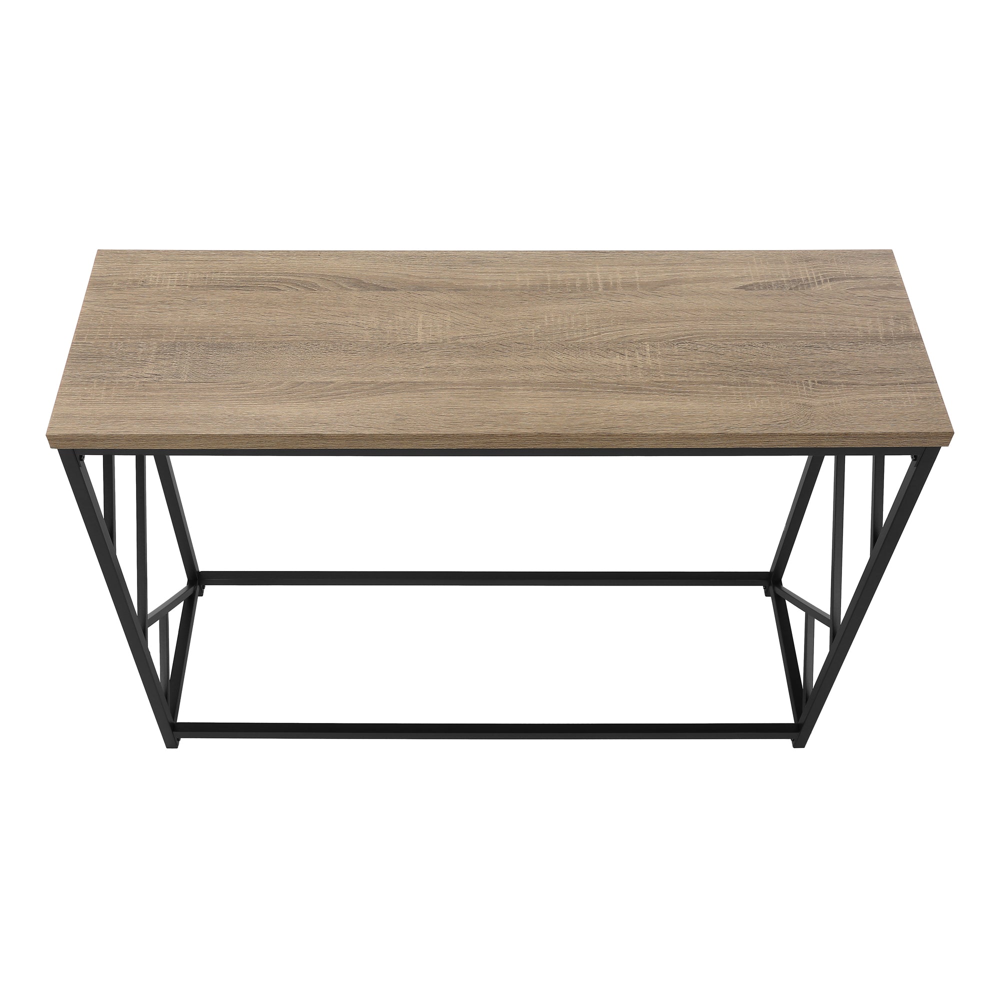 TABLE D'APPOINT - 44"L / CONSOLE D'ENTREE TAUPE / NOIR – I 3533.
