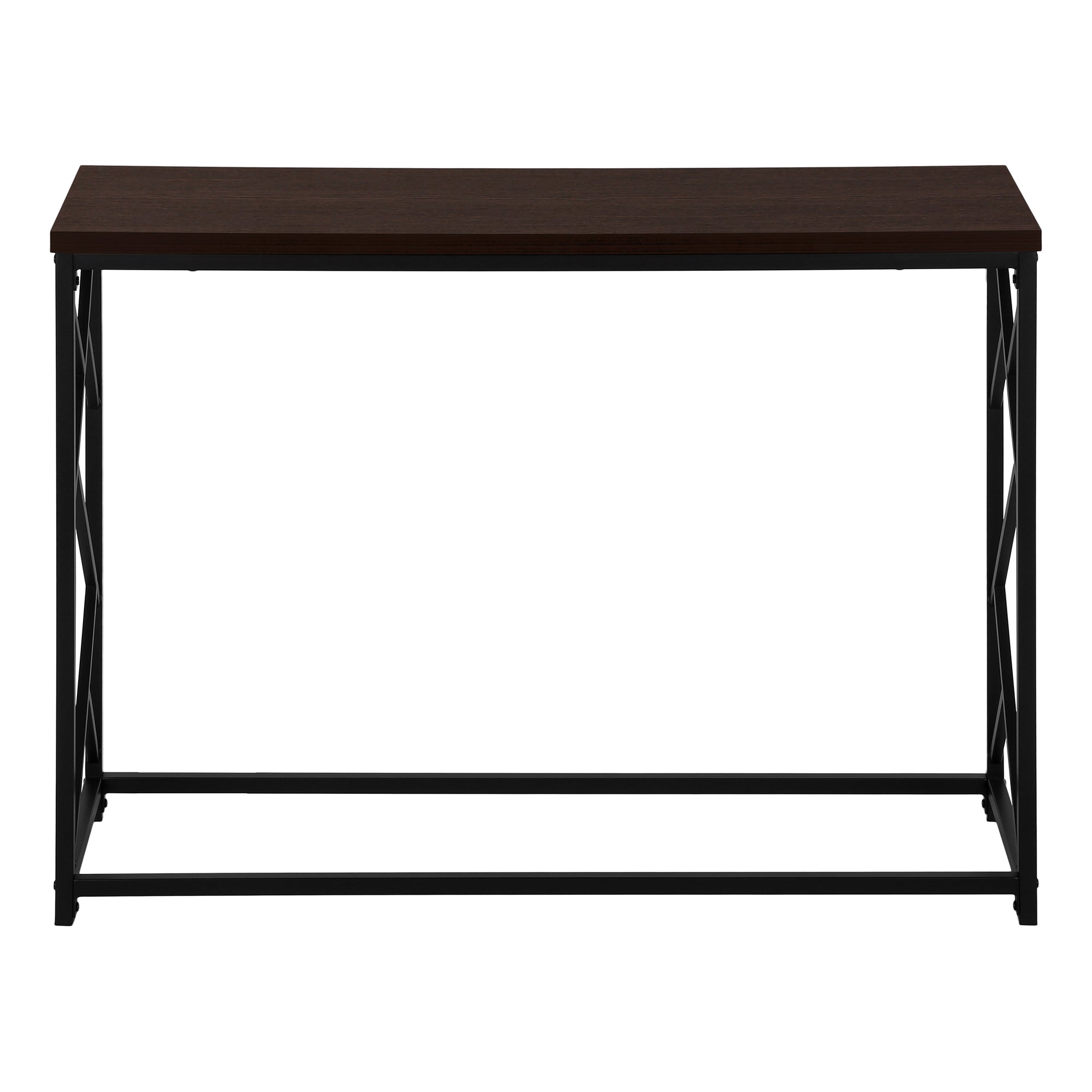 TABLE D'APPOINT - 44"L / CONSOLE D'ENTREE ESPRESSO / NOIR – I 3534.