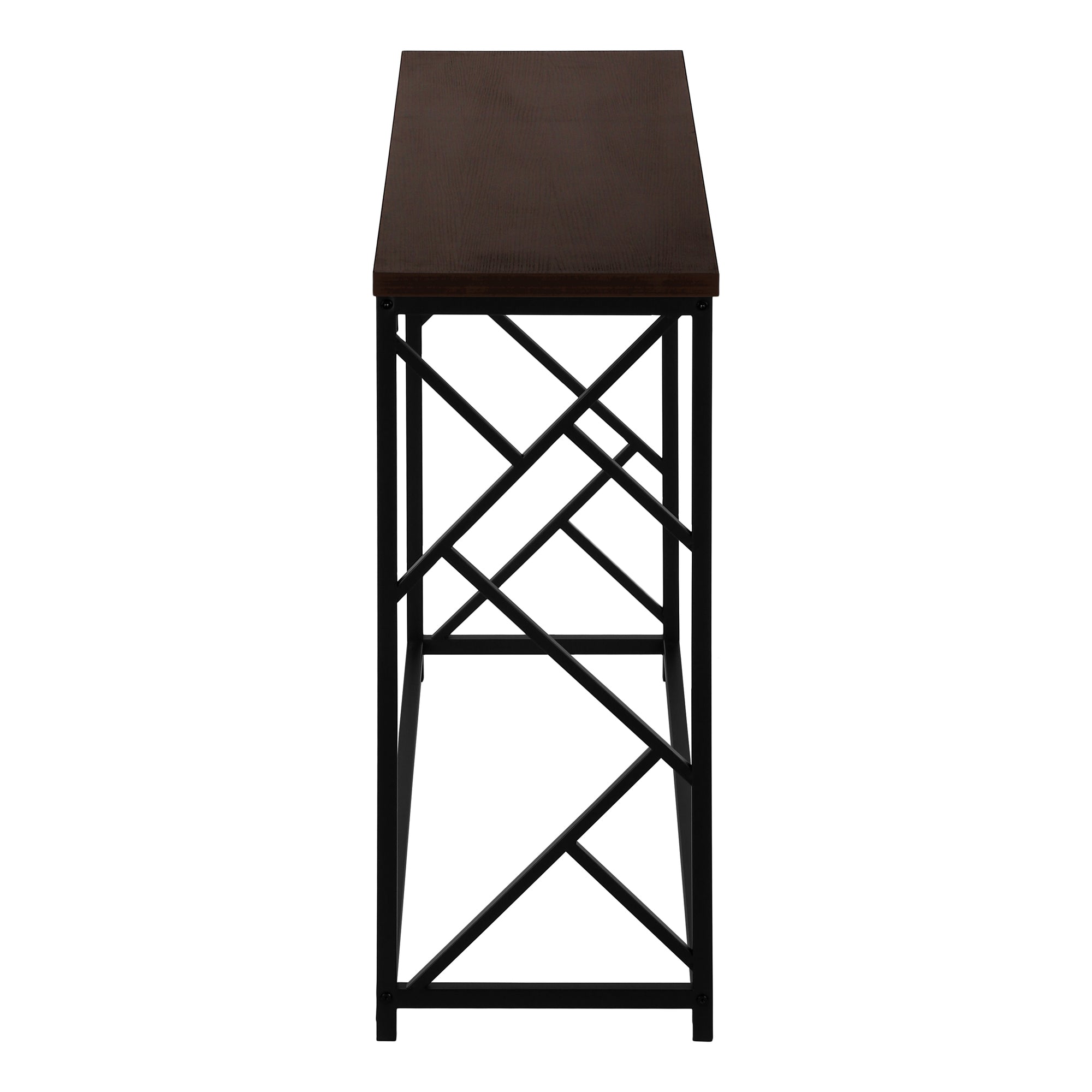 TABLE D'APPOINT - 44"L / CONSOLE D'ENTREE ESPRESSO / NOIR – I 3534.