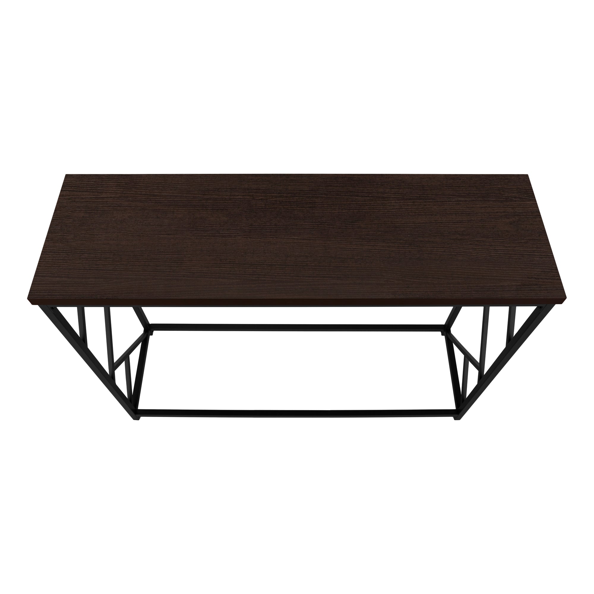 TABLE D'APPOINT - 44"L / CONSOLE D'ENTREE ESPRESSO / NOIR – I 3534.