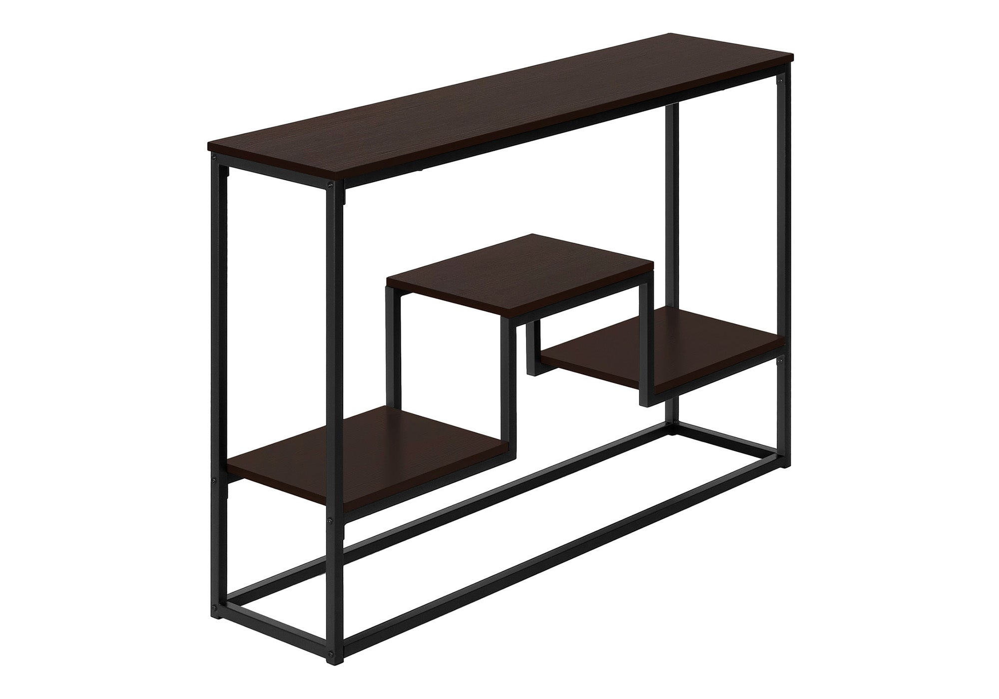 TABLE D'APPOINT - 48"L / CONSOLE D'ENTREE ESPRESSO / NOIR – I 3582.