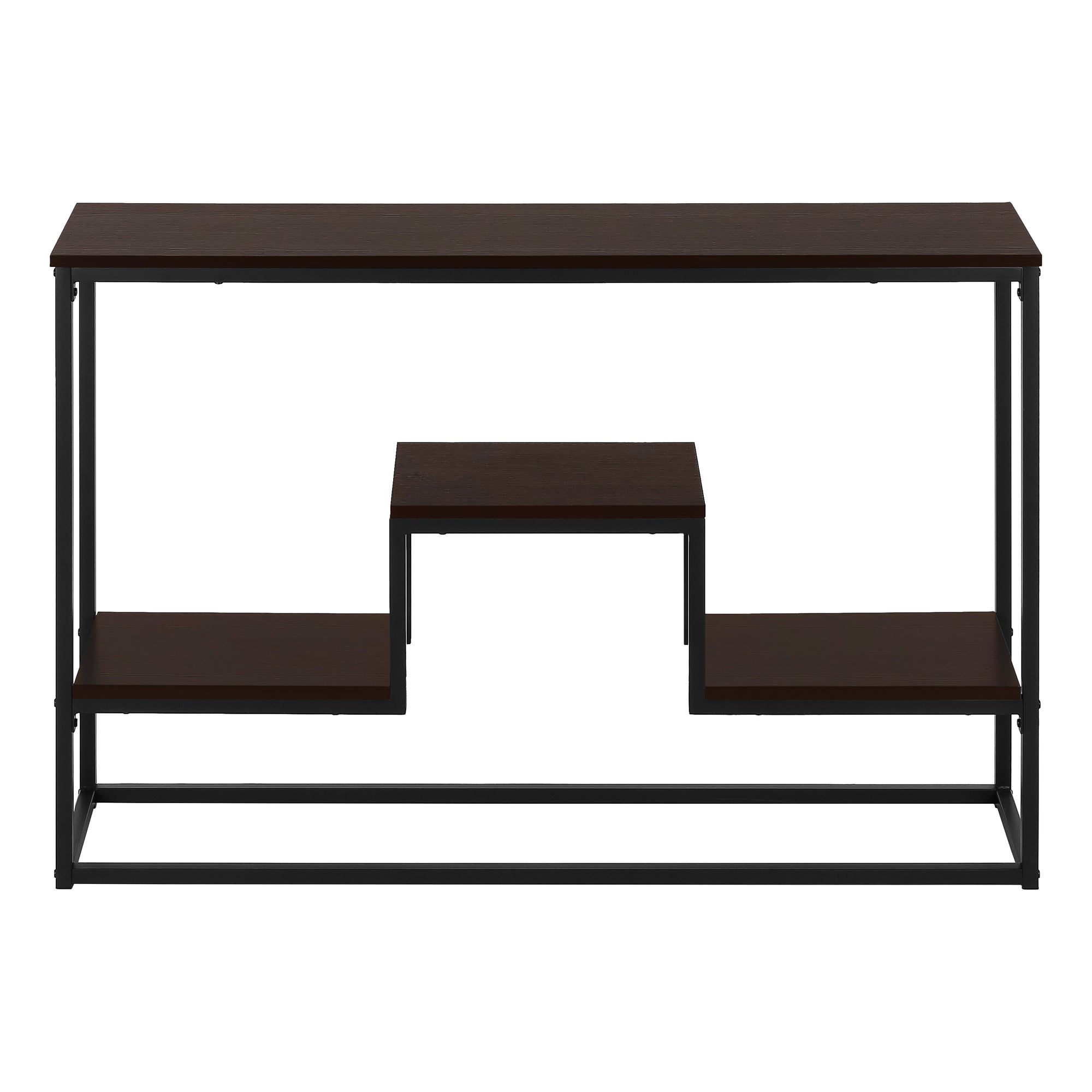 TABLE D'APPOINT - 48"L / CONSOLE D'ENTREE ESPRESSO / NOIR – I 3582.