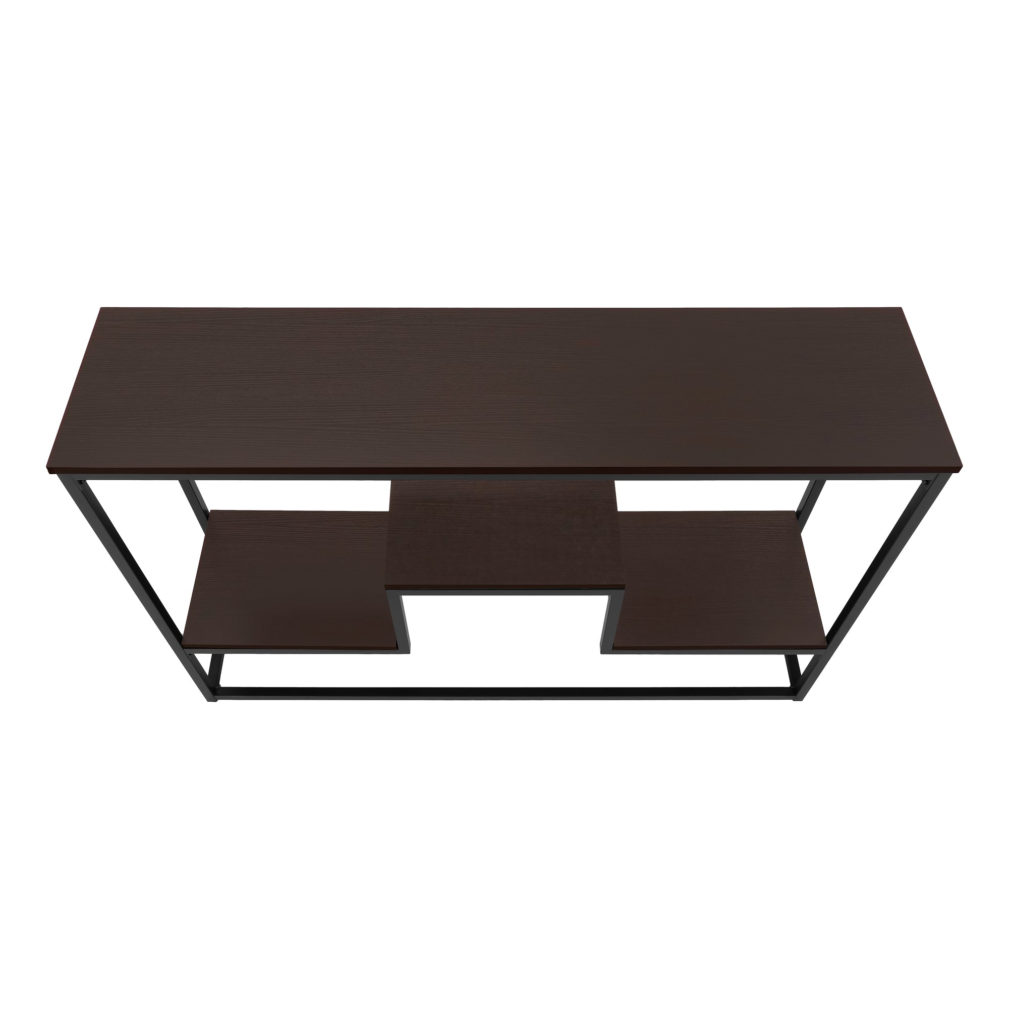 TABLE D'APPOINT - 48"L / CONSOLE D'ENTREE ESPRESSO / NOIR – I 3582.