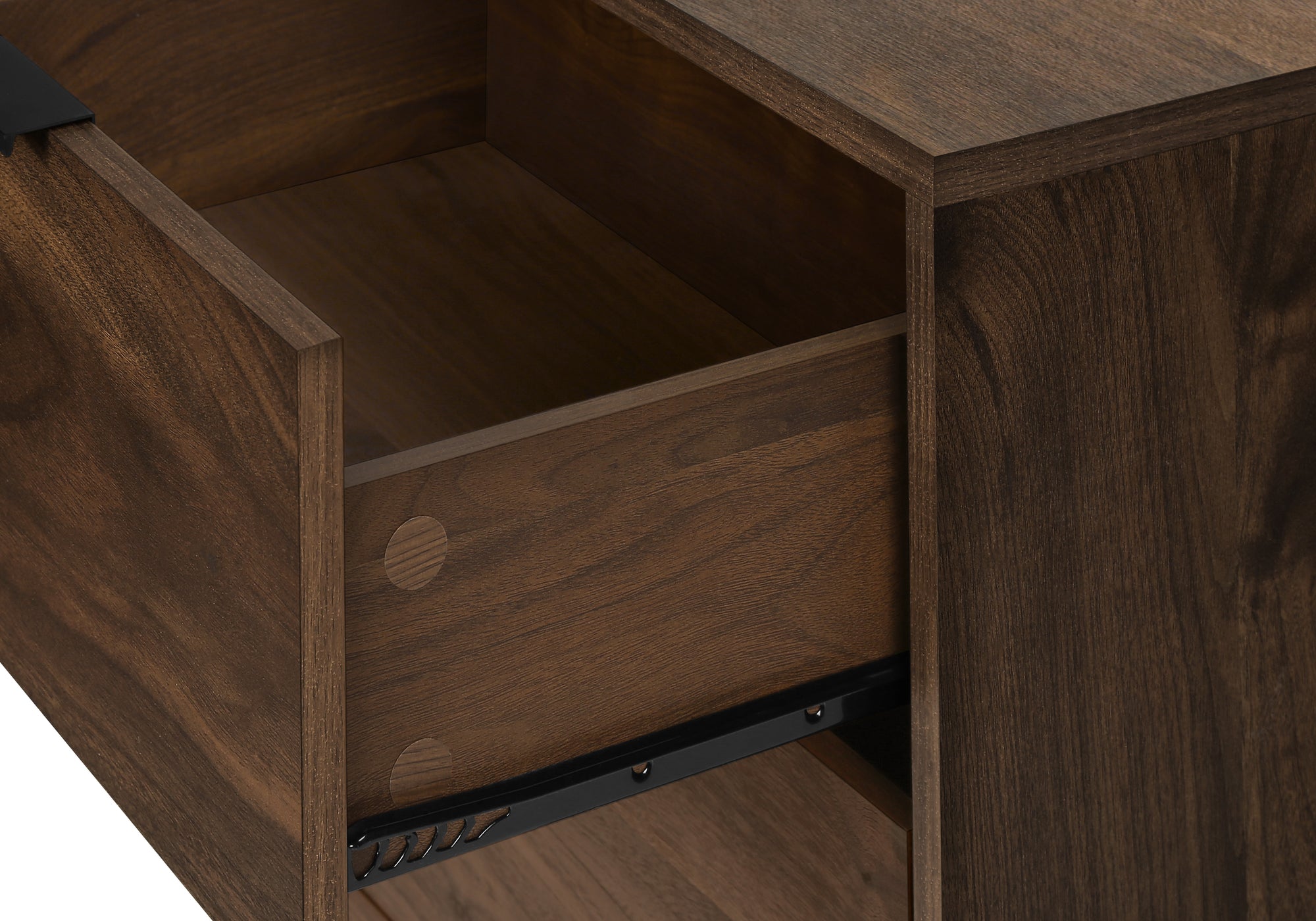 TABLE D'APPOINT - 24"H / NOYER AVEC 2 TIROIRS – I 3607