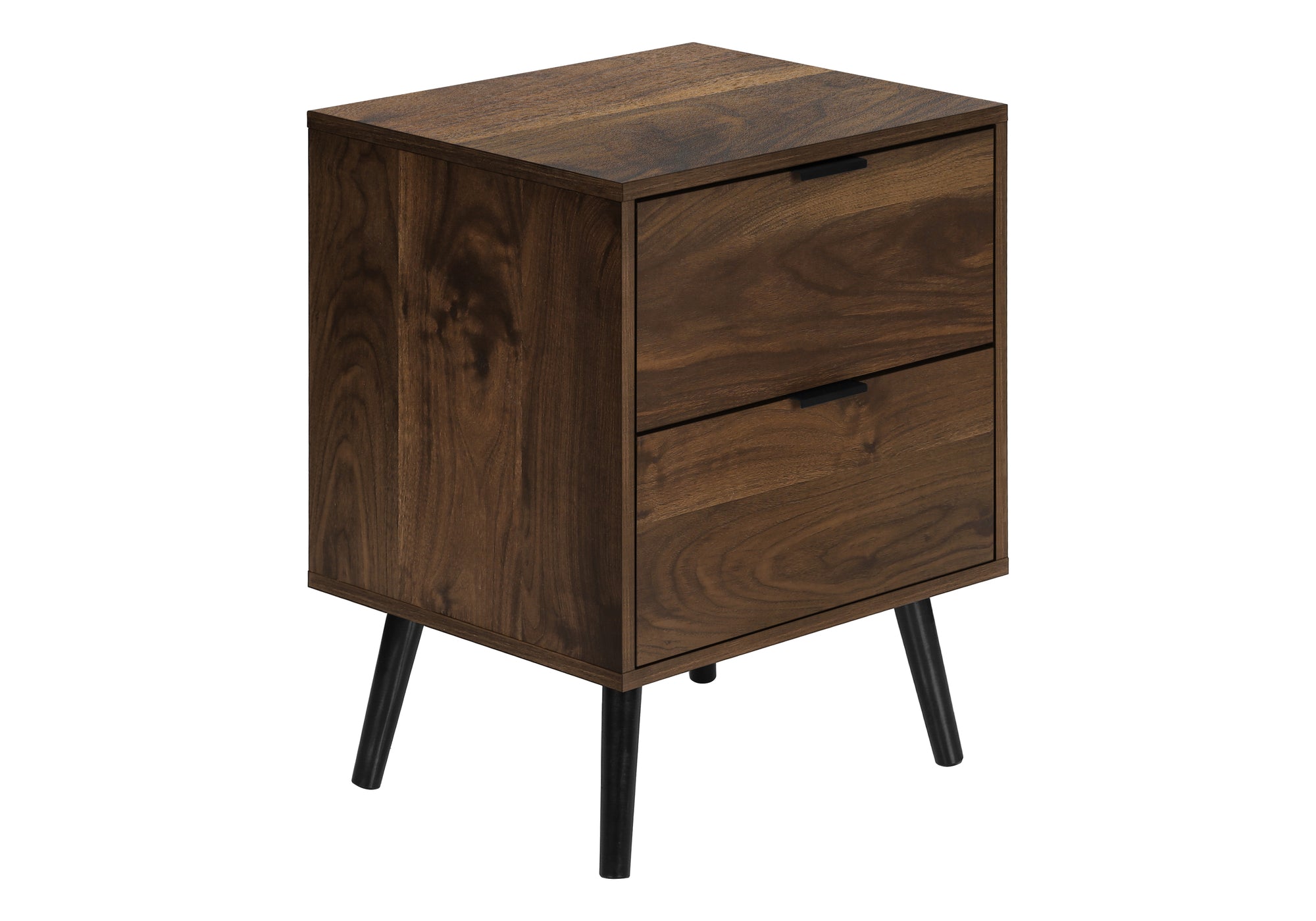 TABLE DE CHEVET - 24"H / NOYER AVEC 2 TIROIRS – I 3607.