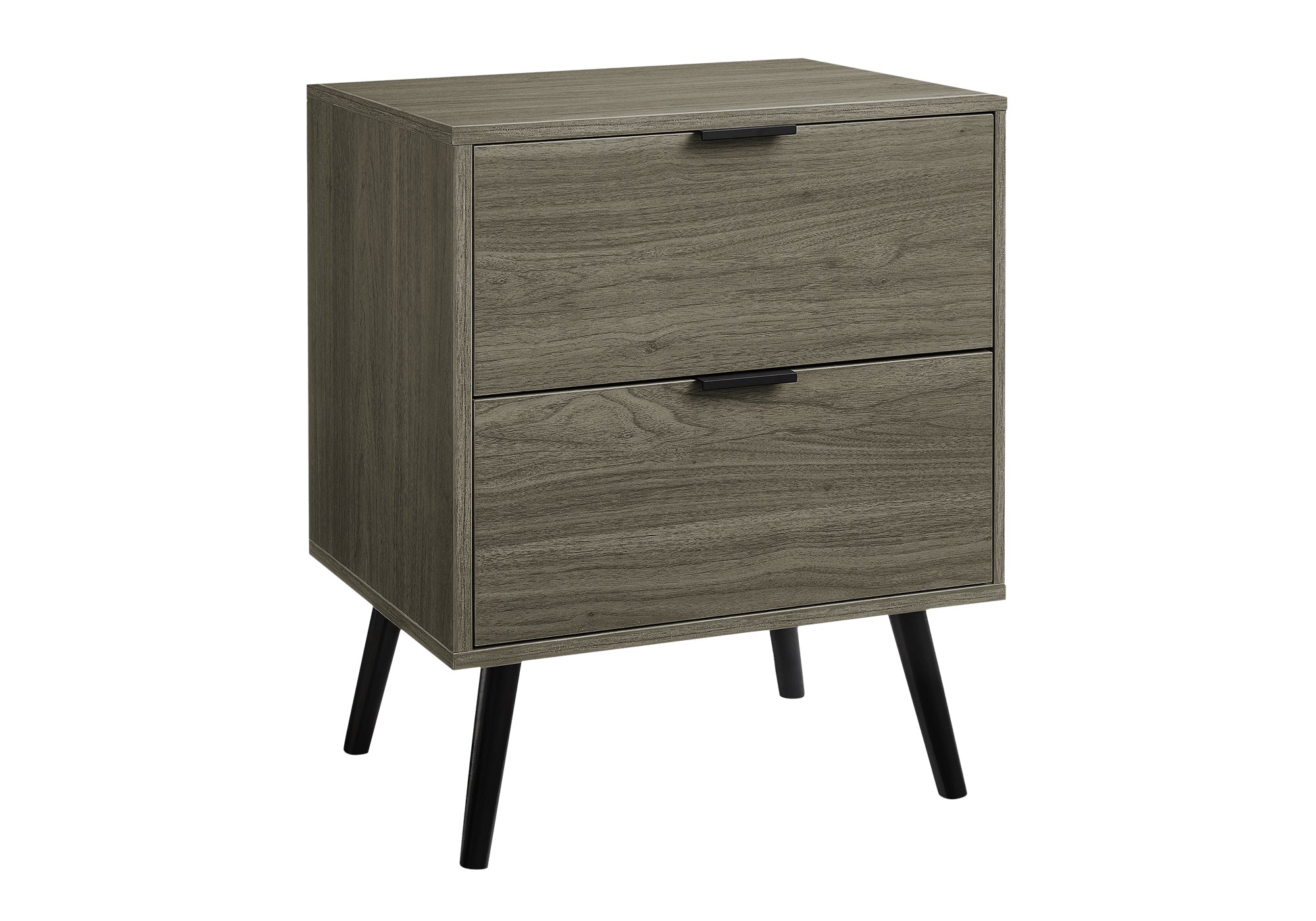 TABLE D'APPOINT - 24"H / GRIS AVEC 2 TIROIRS – I 3608