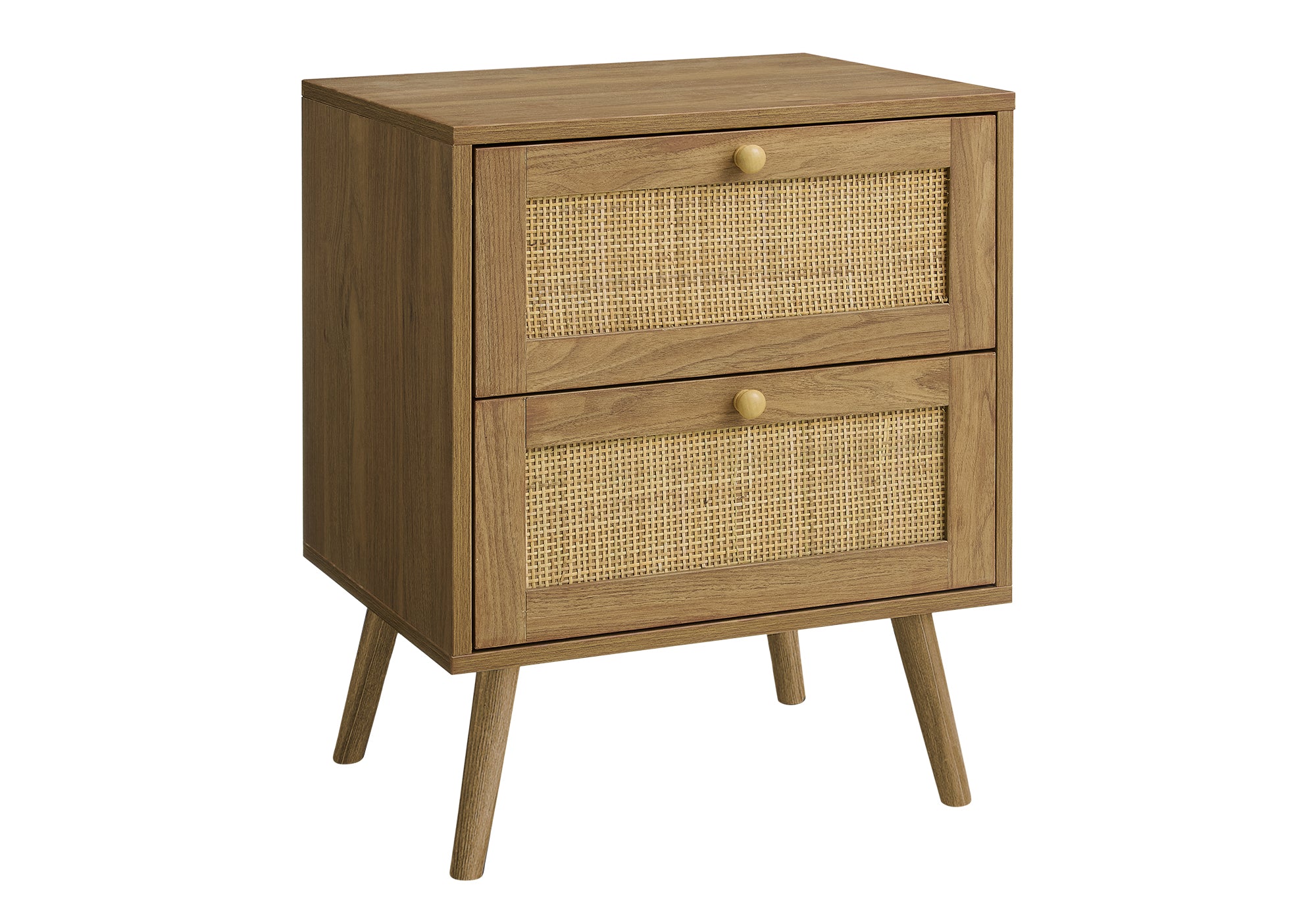 TABLE D'APPOINT - 24"H / NOYER AVEC 2 TIROIRS – I 3614