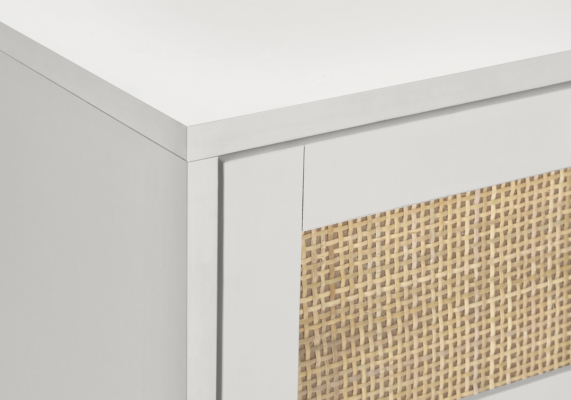 TABLE D'APPOINT - 24"H / BLANC AVEC 2 TIROIRS NOYER – I 3619