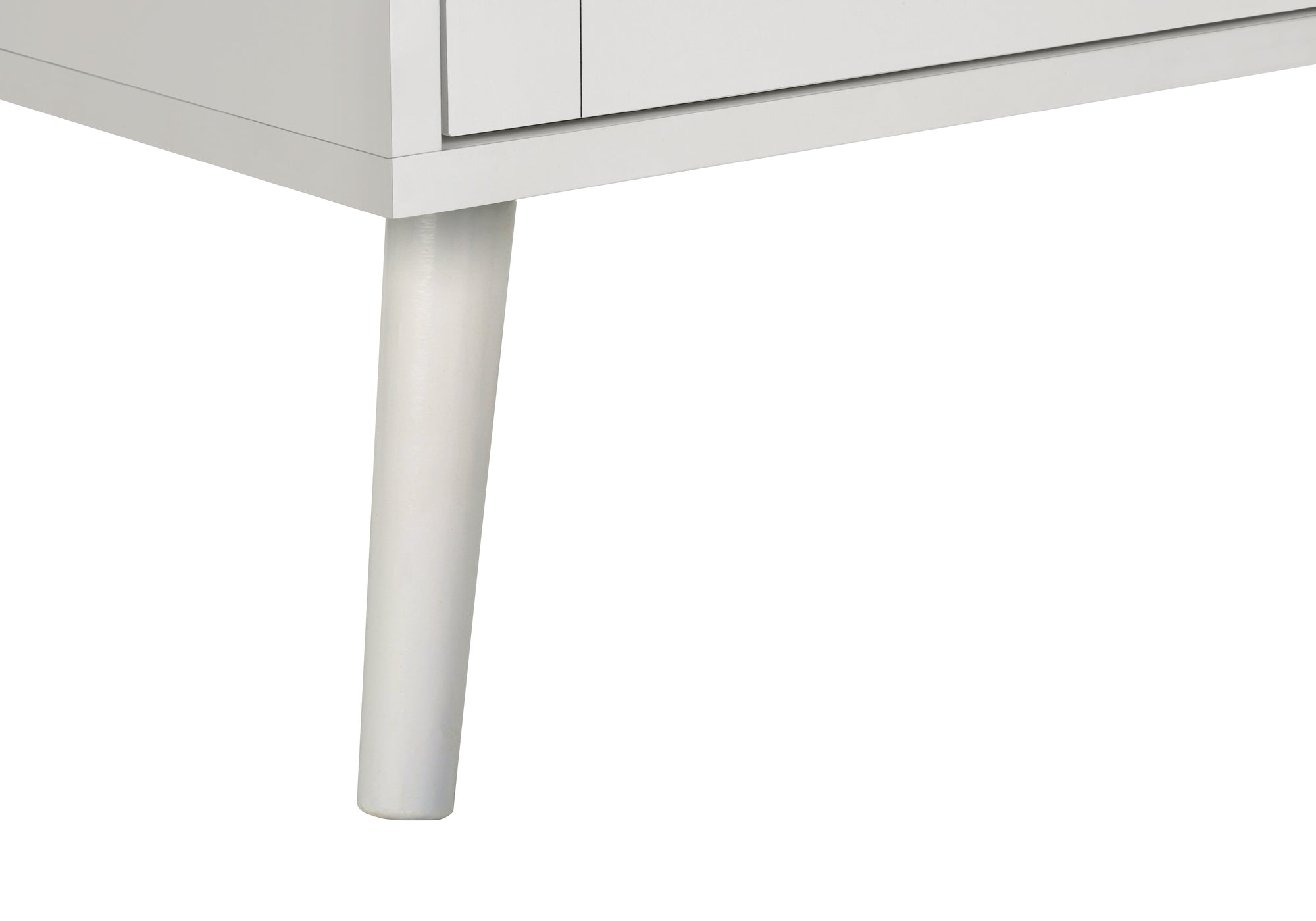 TABLE D'APPOINT - 24"H / BLANC AVEC 2 TIROIRS NOYER – I 3619