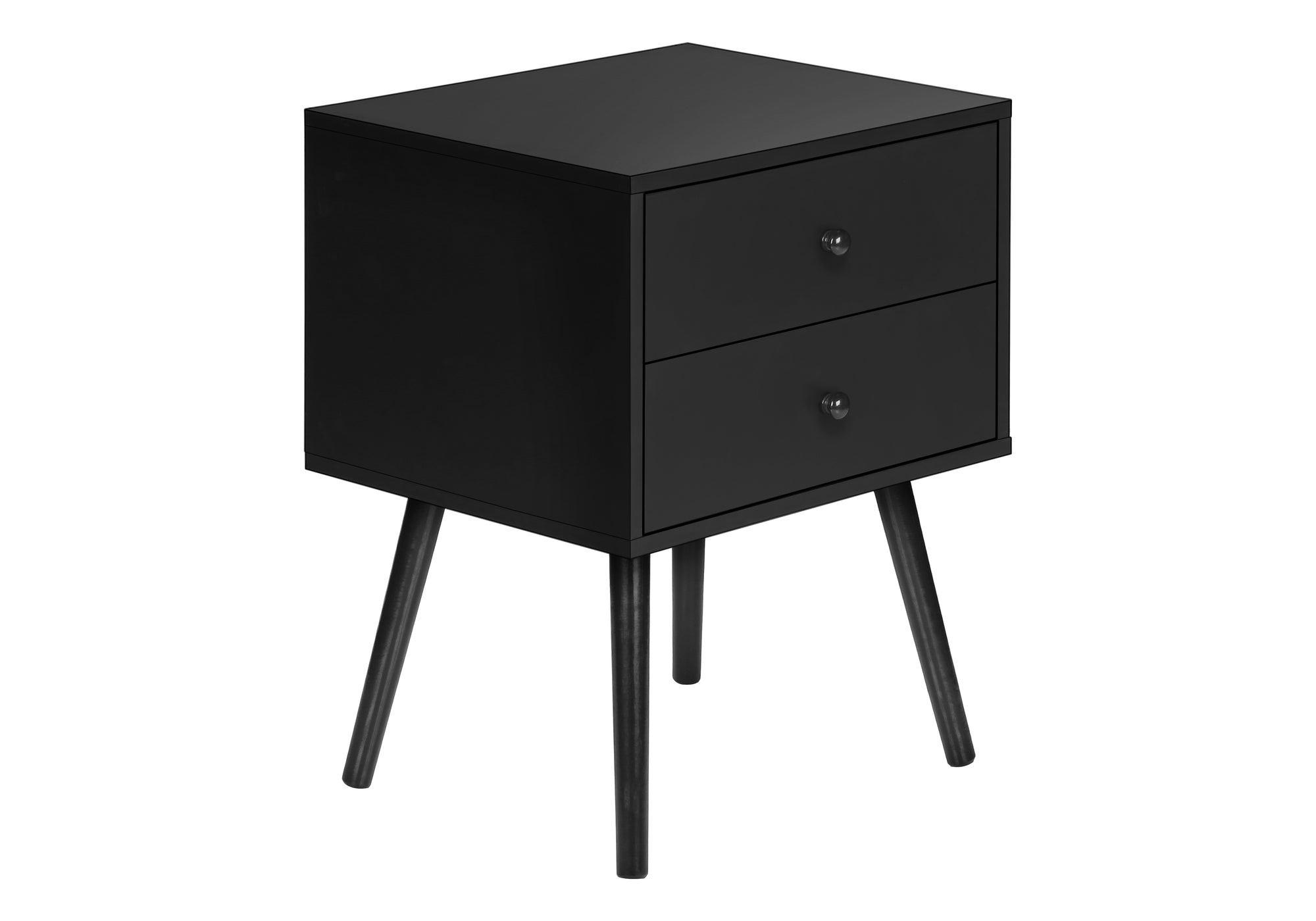 TABLE D'APPOINT - 24"H / NOIR AVEC 2 TIROIRS – I 3628