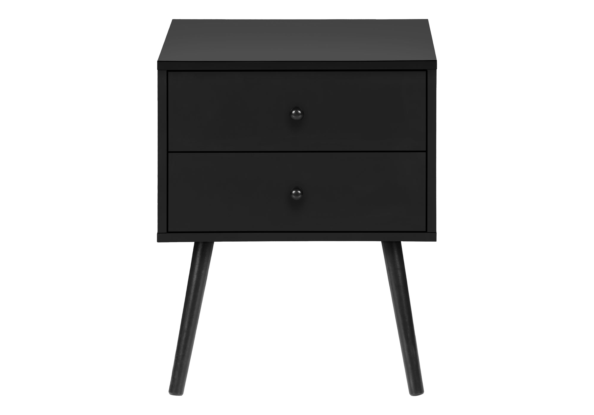 TABLE D'APPOINT - 24"H / NOIR AVEC 2 TIROIRS – I 3628