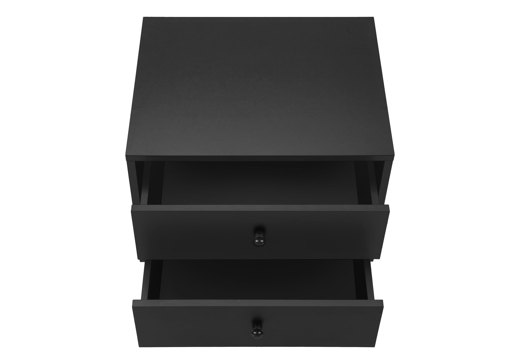 TABLE D'APPOINT - 24"H / NOIR AVEC 2 TIROIRS – I 3628
