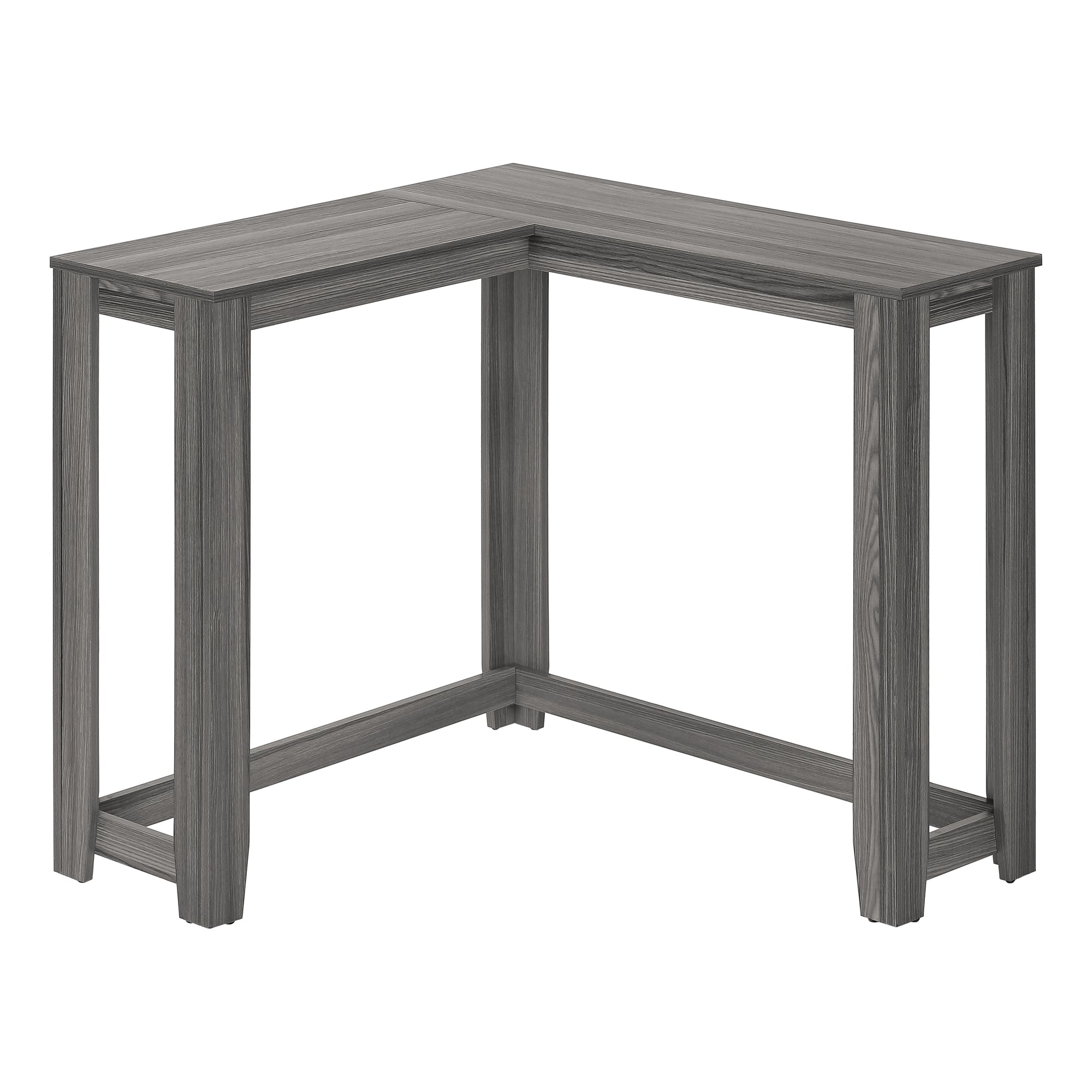 TABLE D'APPOINT - 48"L / CONSOLE DE COIN GRIS – I 3658.