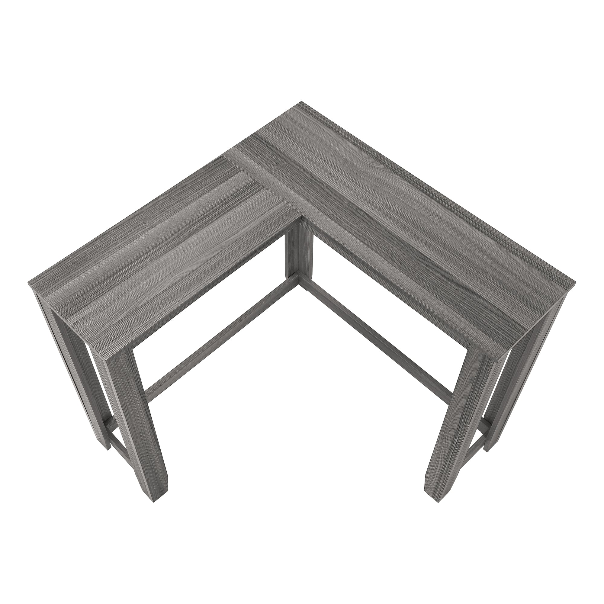 TABLE D'APPOINT - 48"L / CONSOLE DE COIN GRIS – I 3658.