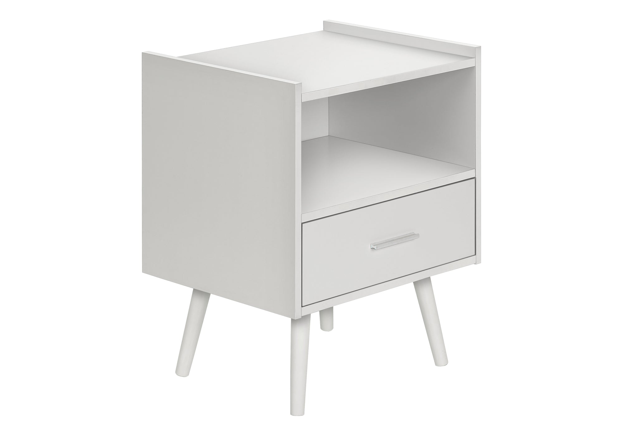 TABLE D'APPOINT - 24"H / BLANC AVEC 1 TIROIR – I 3666