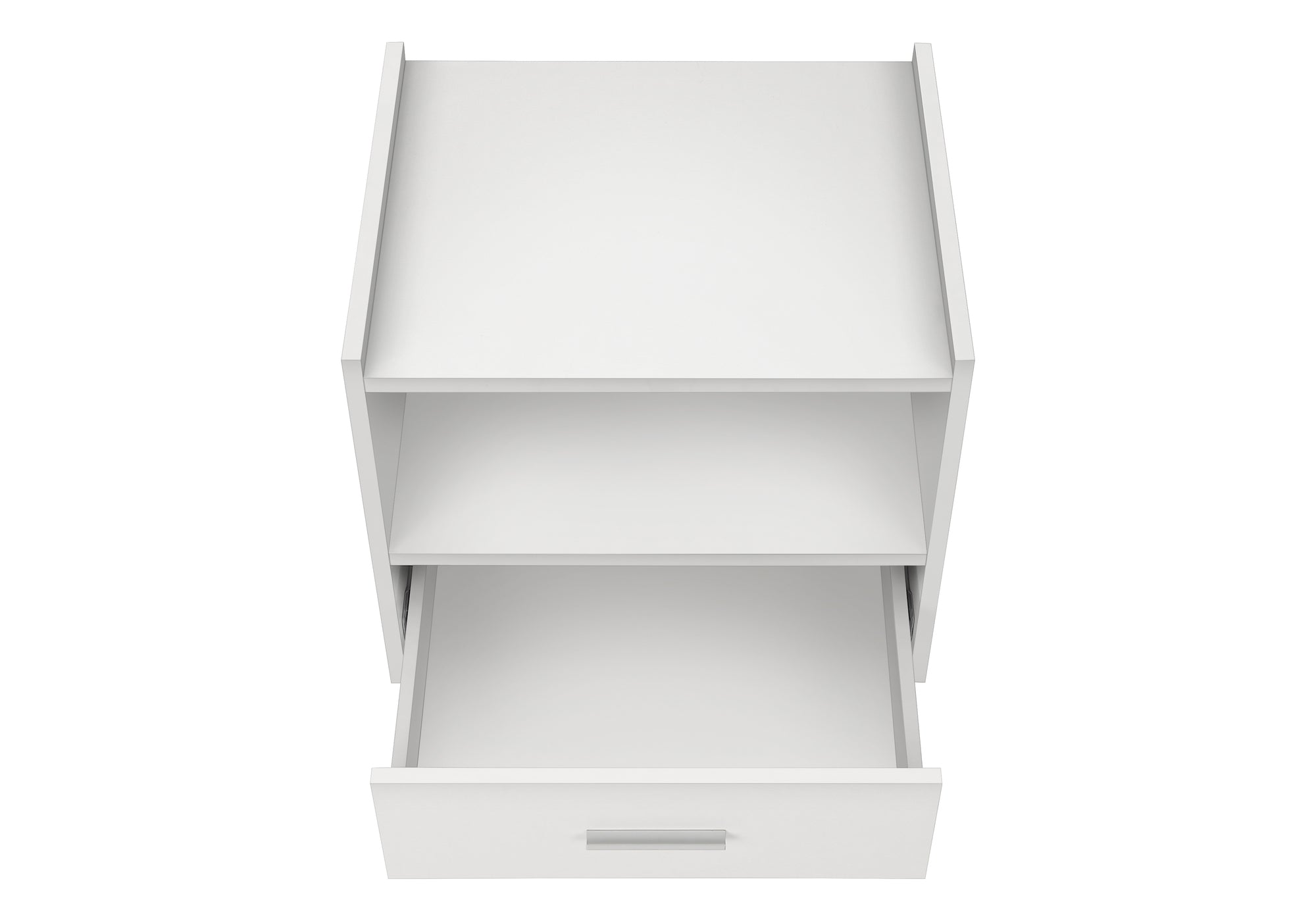 TABLE D'APPOINT - 24"H / BLANC AVEC 1 TIROIR – I 3666