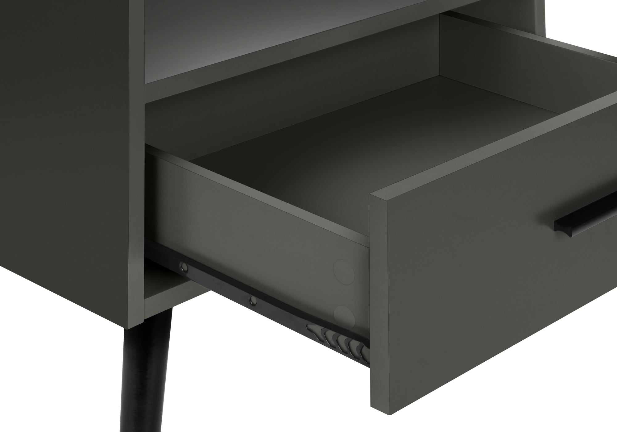 TABLE D'APPOINT - 24"H / GRIS AVEC 1 TIROIR – I 3668