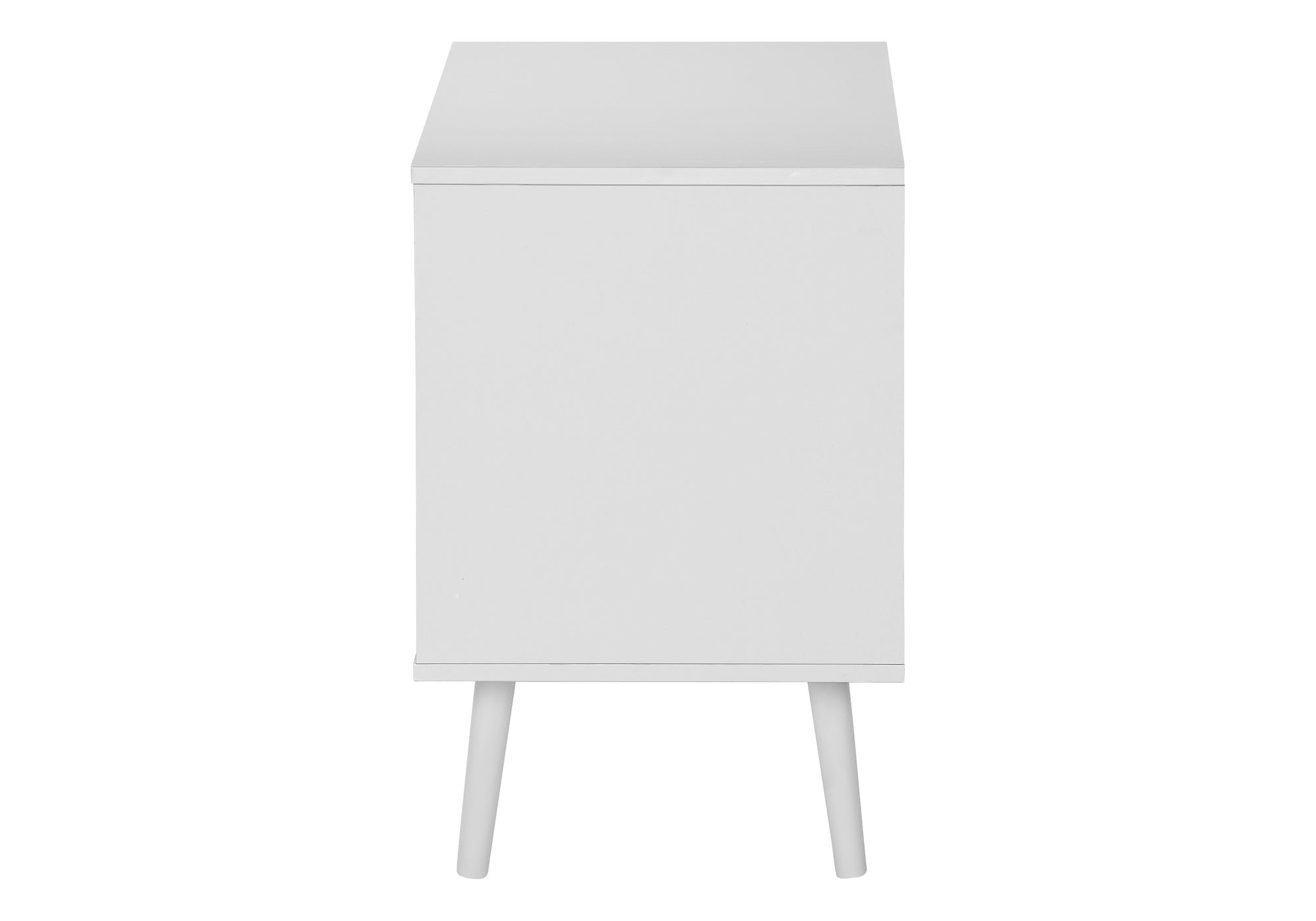 TABLE D'APPOINT - 24"H / BLANC AVEC 2 TIROIRS – I 3688