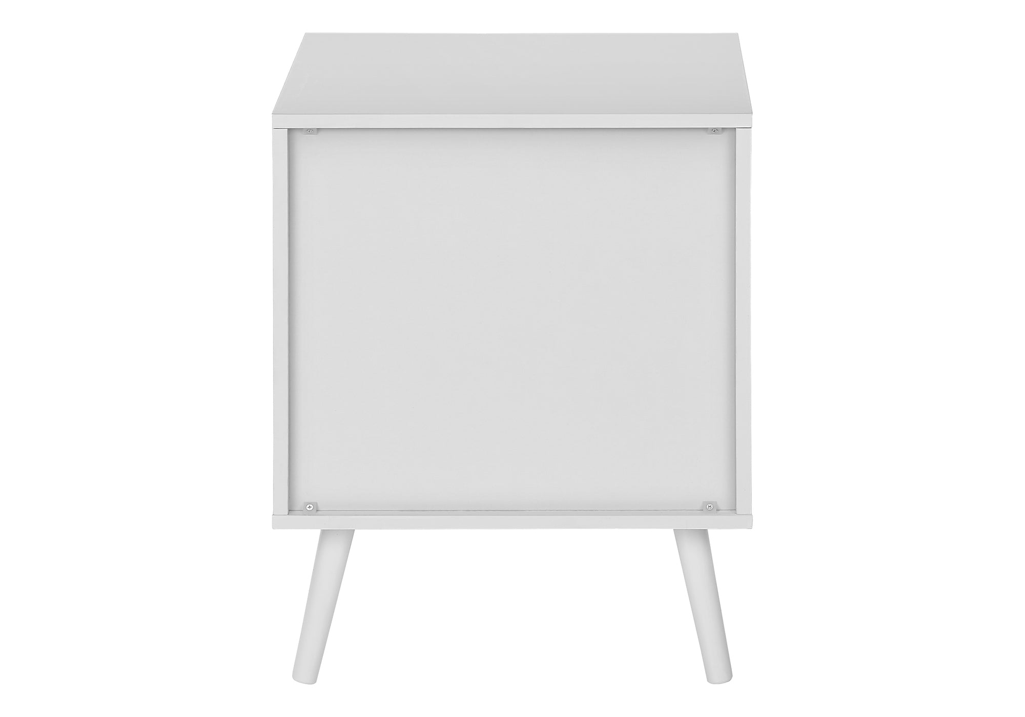 TABLE D'APPOINT - 24"H / BLANC AVEC 2 TIROIRS – I 3688