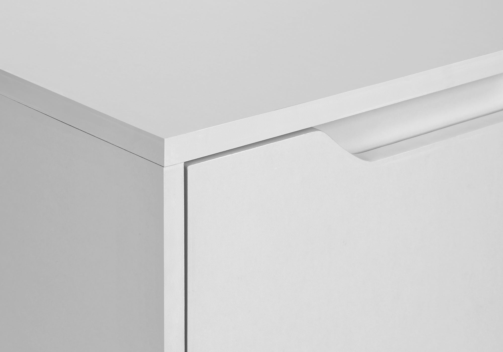 TABLE D'APPOINT - 24"H / BLANC AVEC 2 TIROIRS – I 3688