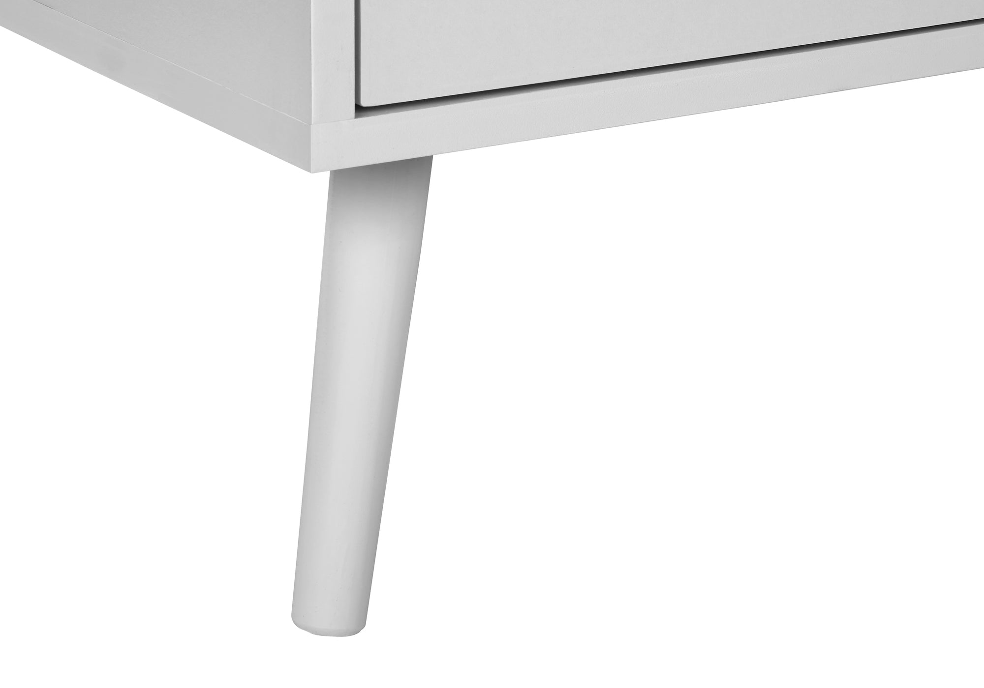 TABLE D'APPOINT - 24"H / BLANC AVEC 2 TIROIRS – I 3688