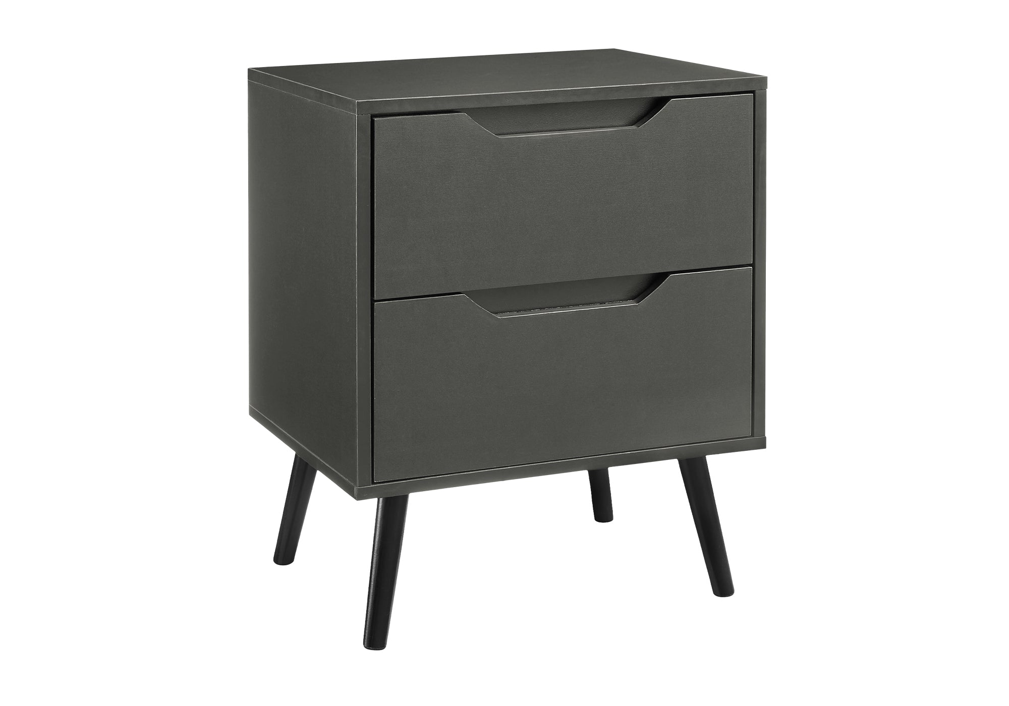 TABLE D'APPOINT - 24"H / GRIS AVEC 2 TIROIRS – I 3690
