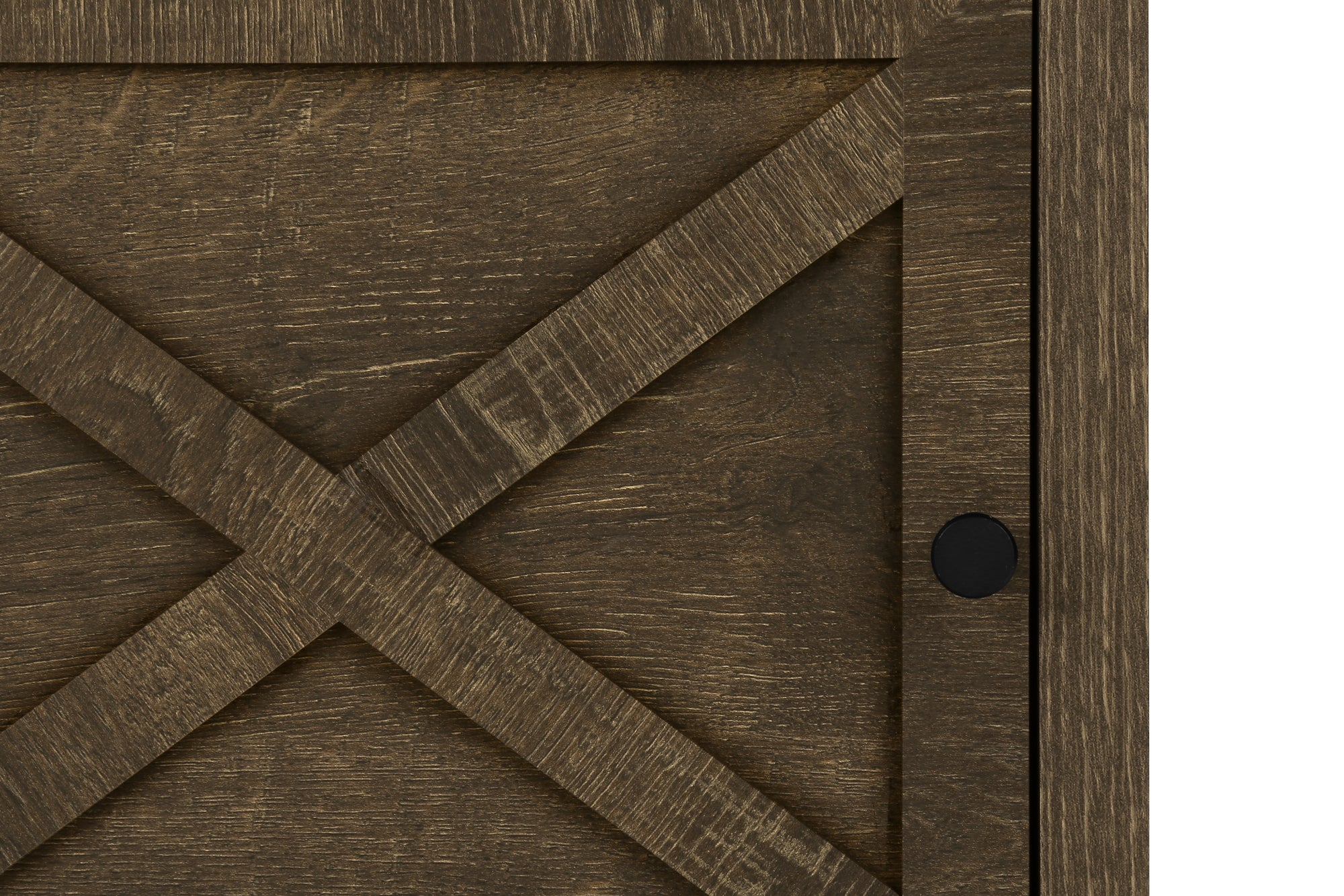 TABLE DE CHEVET - 24"H / CHENE FONCE / METAL NOIR – I 3811.