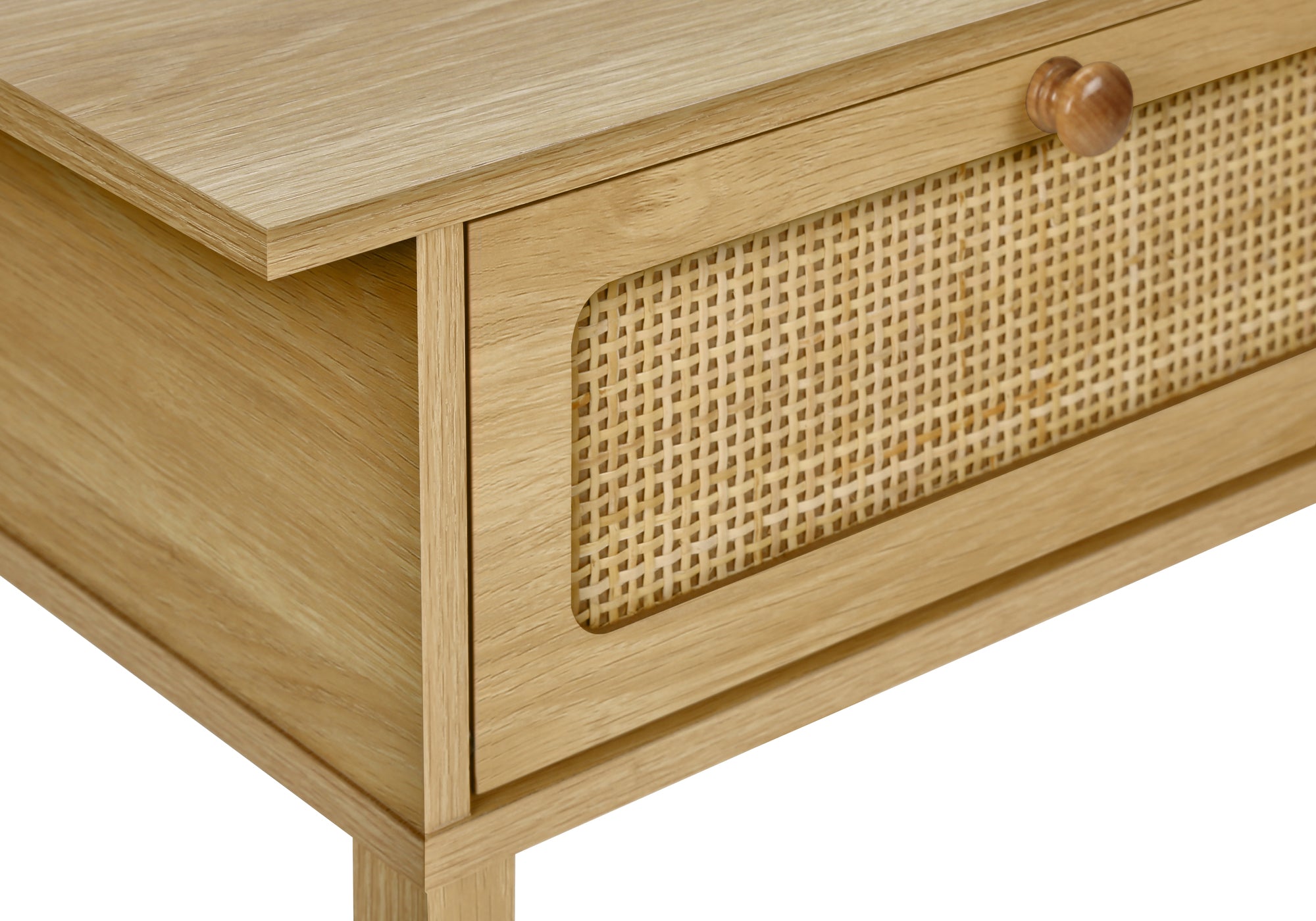 TABLE DE CHEVET - 24"H / NATUREL / TIROIR NATUREL – I 3842.
