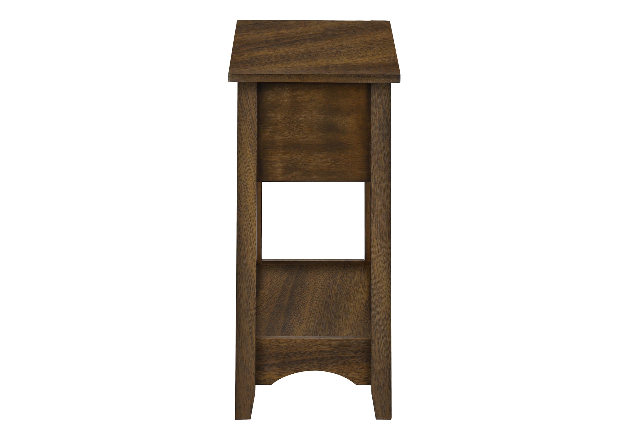 TABLE DE CHEVET - 24"H / BOIS PLAQUE ACAJOU BRUN – I 3955.