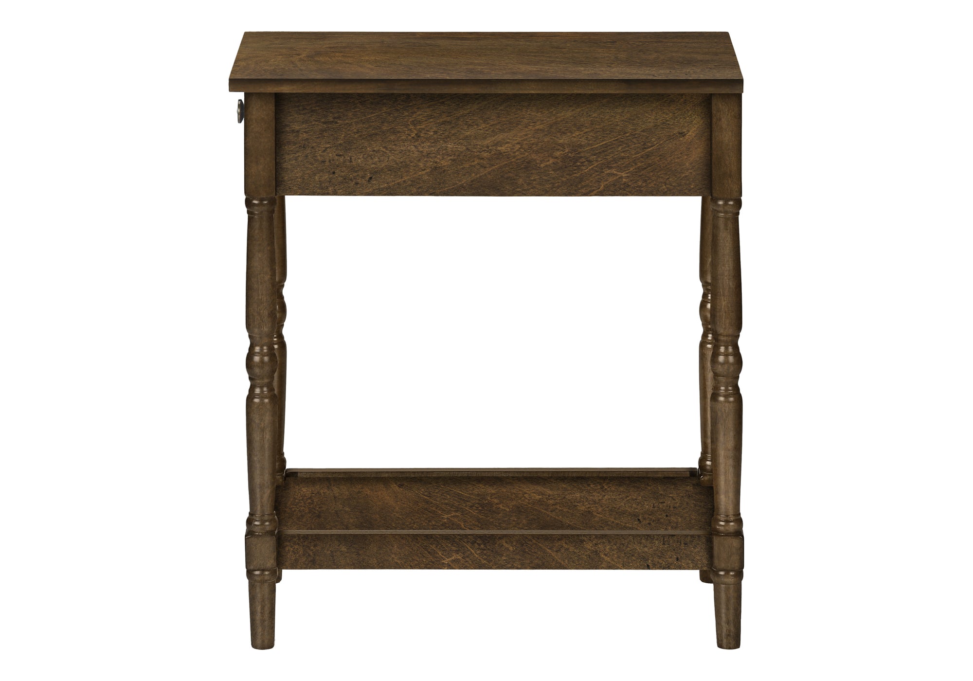 TABLE DE CHEVET - 24"H / BOIS PLAQUE ESPRESSO – I 3957.