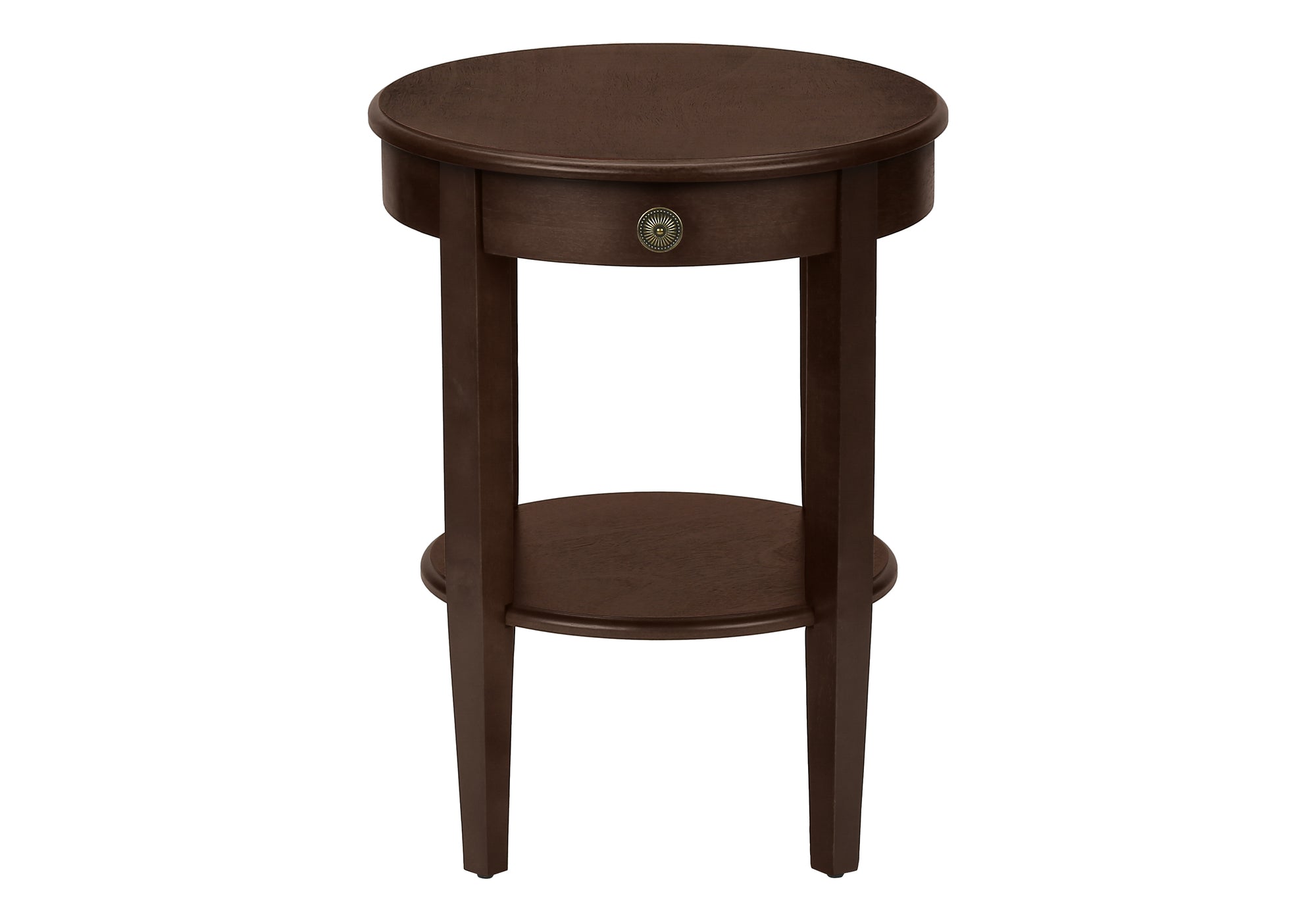 TABLE DE CHEVET - 23"H / BOIS PLAQUE ESPRESSO – I 3975.