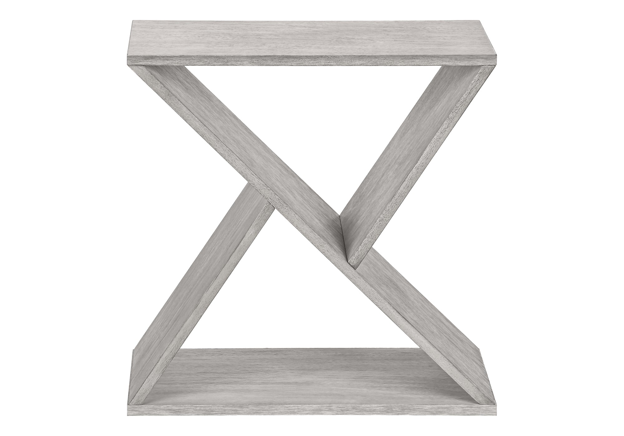 TABLE DE CHEVET - 24"H / BOIS PLAQUE GRIS – I 3980.