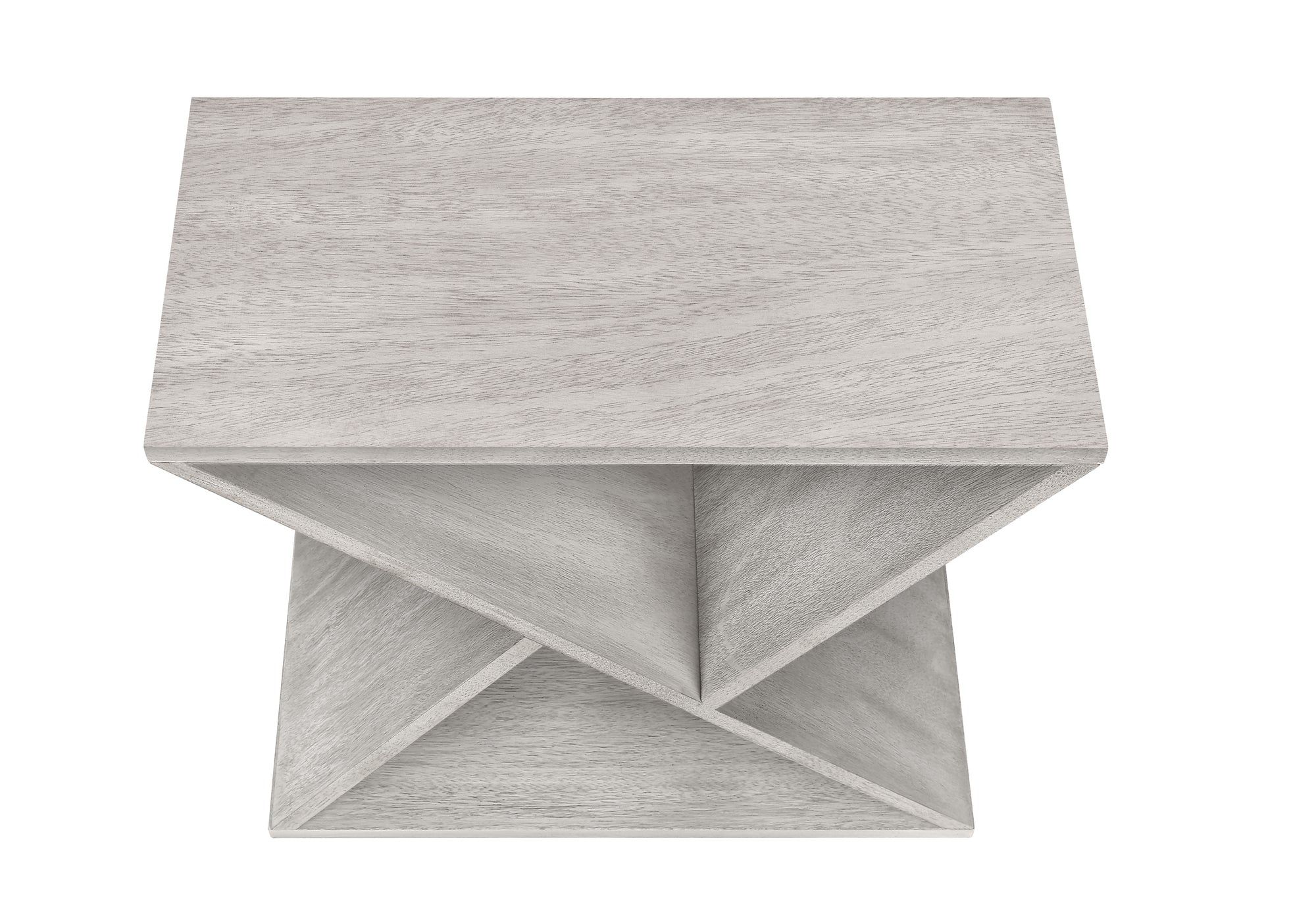 TABLE DE CHEVET - 24"H / BOIS PLAQUE GRIS – I 3980.