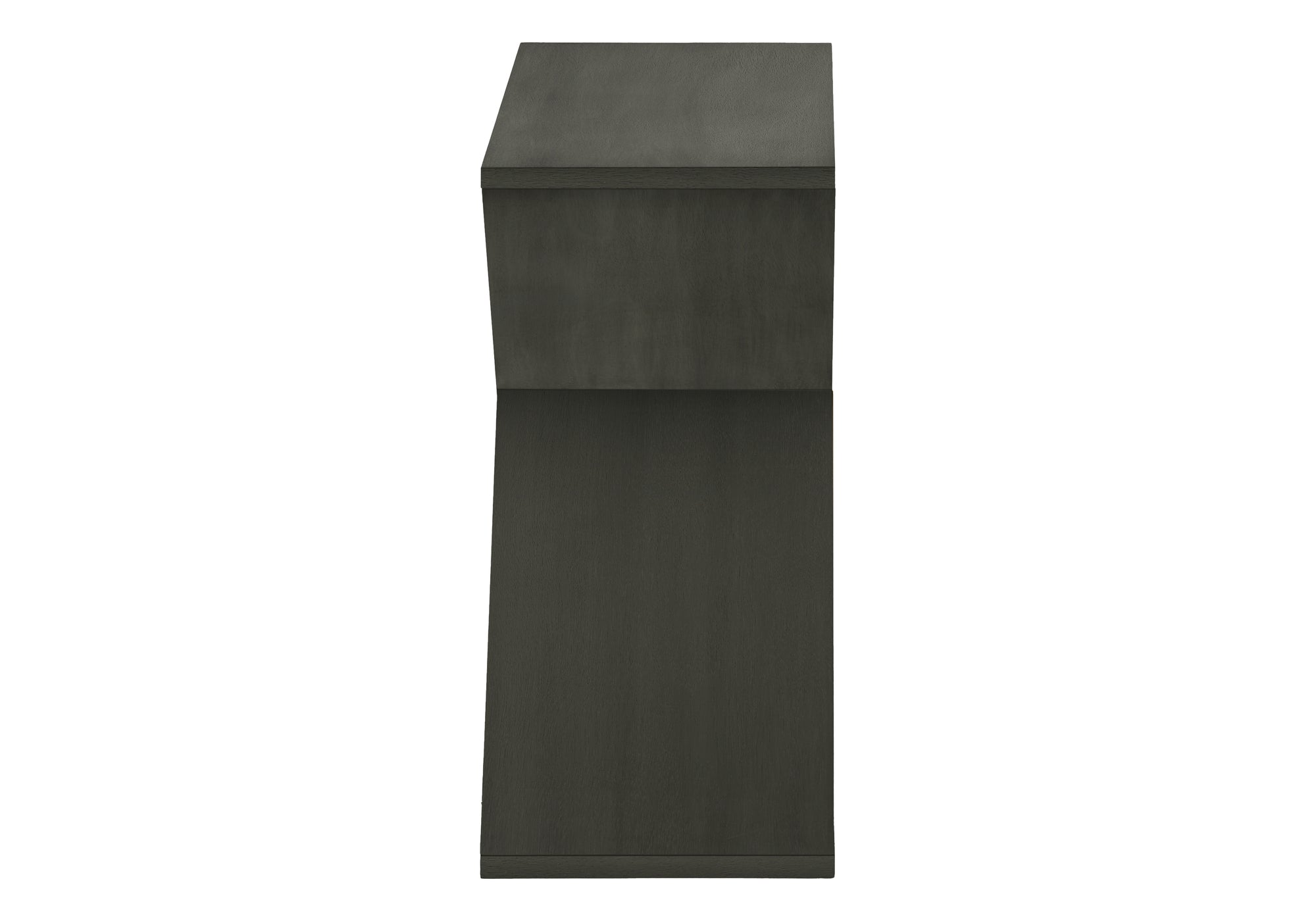 TABLE DE CHEVET - 24"H / BOIS PLAQUE VERT FONCE – I 3982.