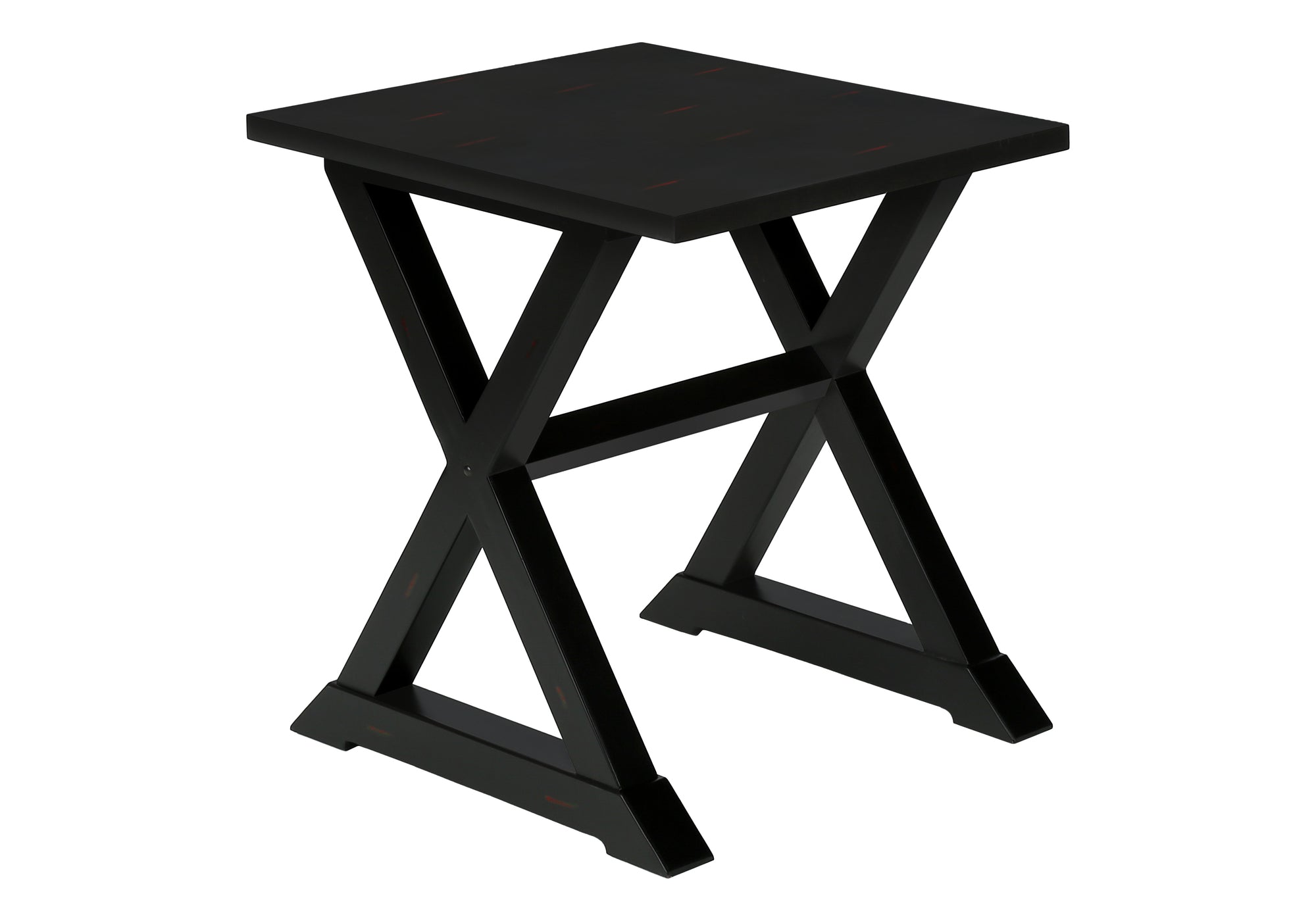 TABLE D'APPOINT - 24"H / BOIS PLAQUE NOIR – I 3987