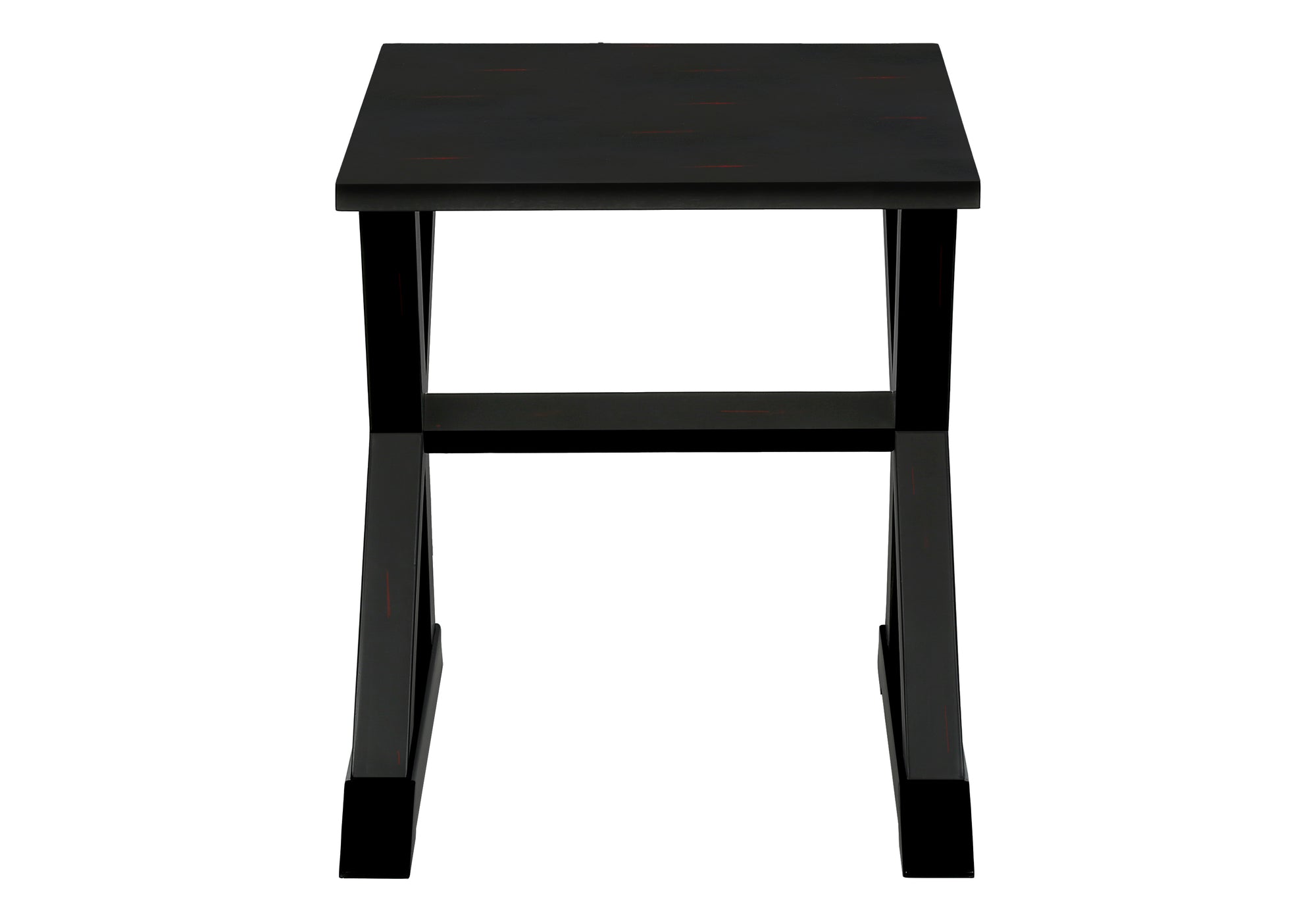 TABLE D'APPOINT - 24"H / BOIS PLAQUE NOIR – I 3987