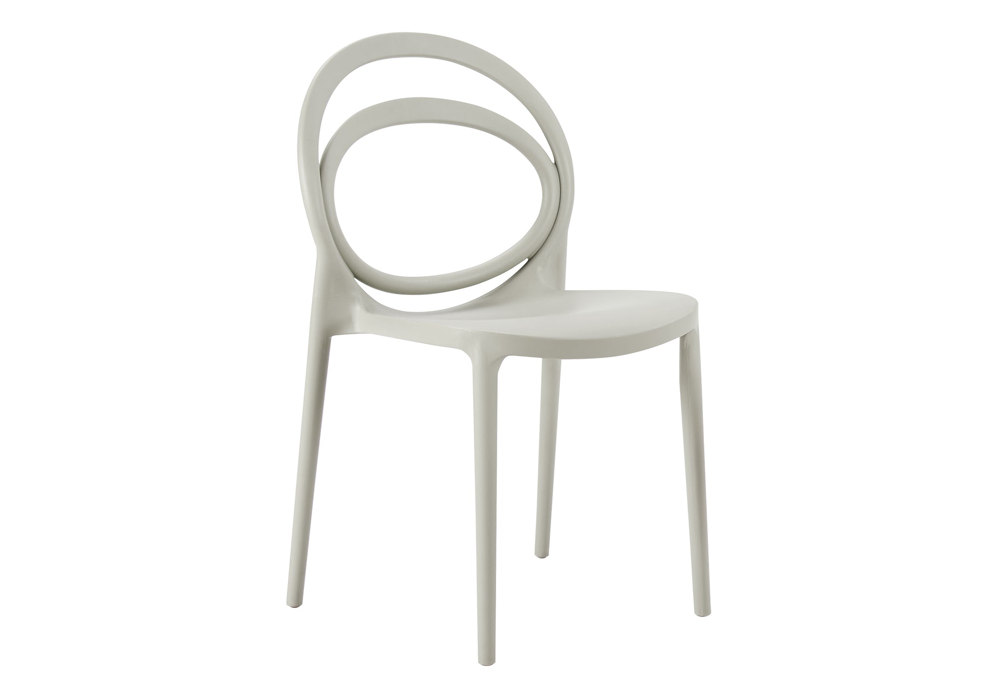 CHAISE D’EXTERIEUR - CHAISE EMPILABLE GRISE / 4PCS – I 4006