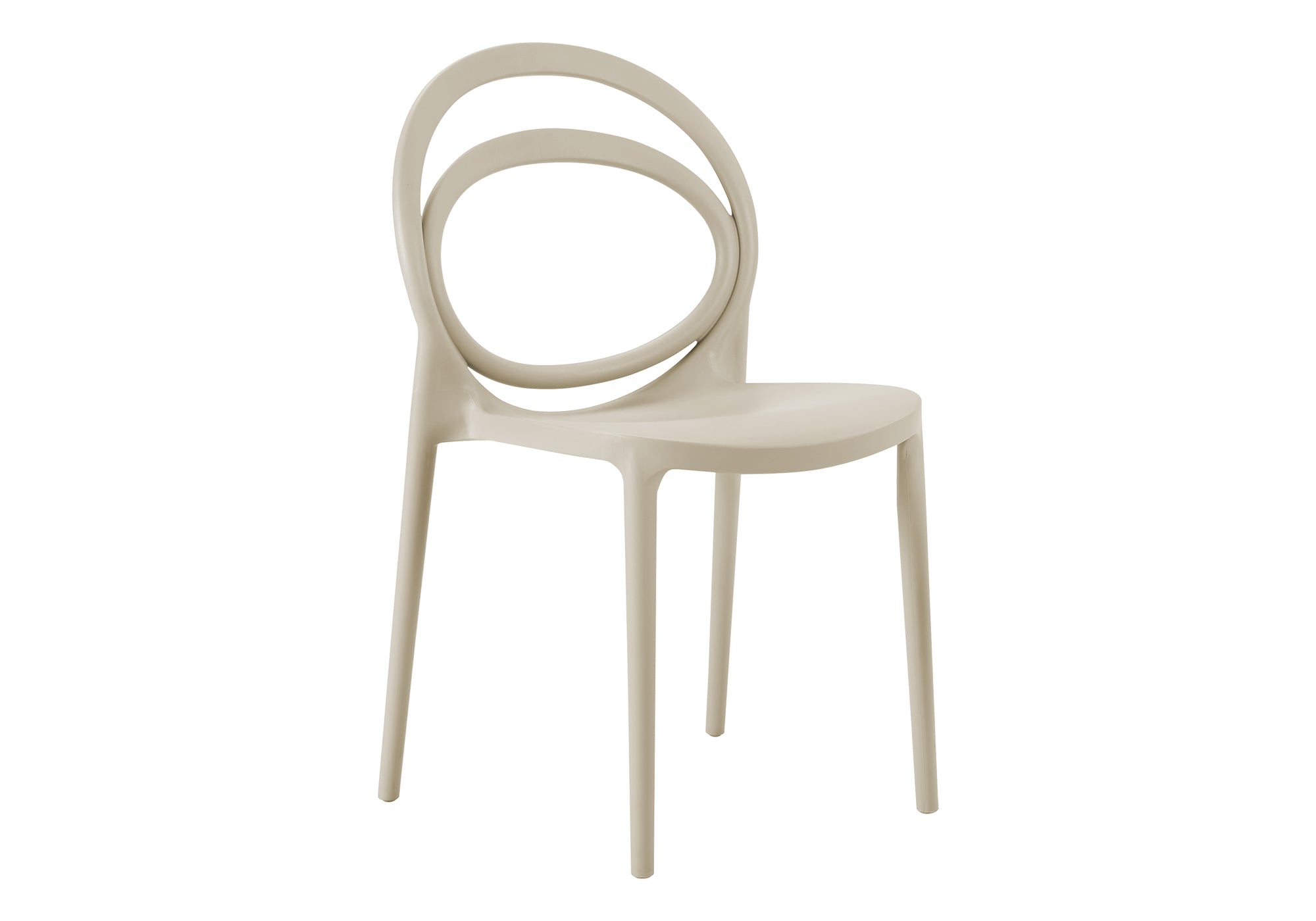CHAISE D’EXTERIEUR - CHAISE EMPILABLE TAUPE / 4PCS – I 4007