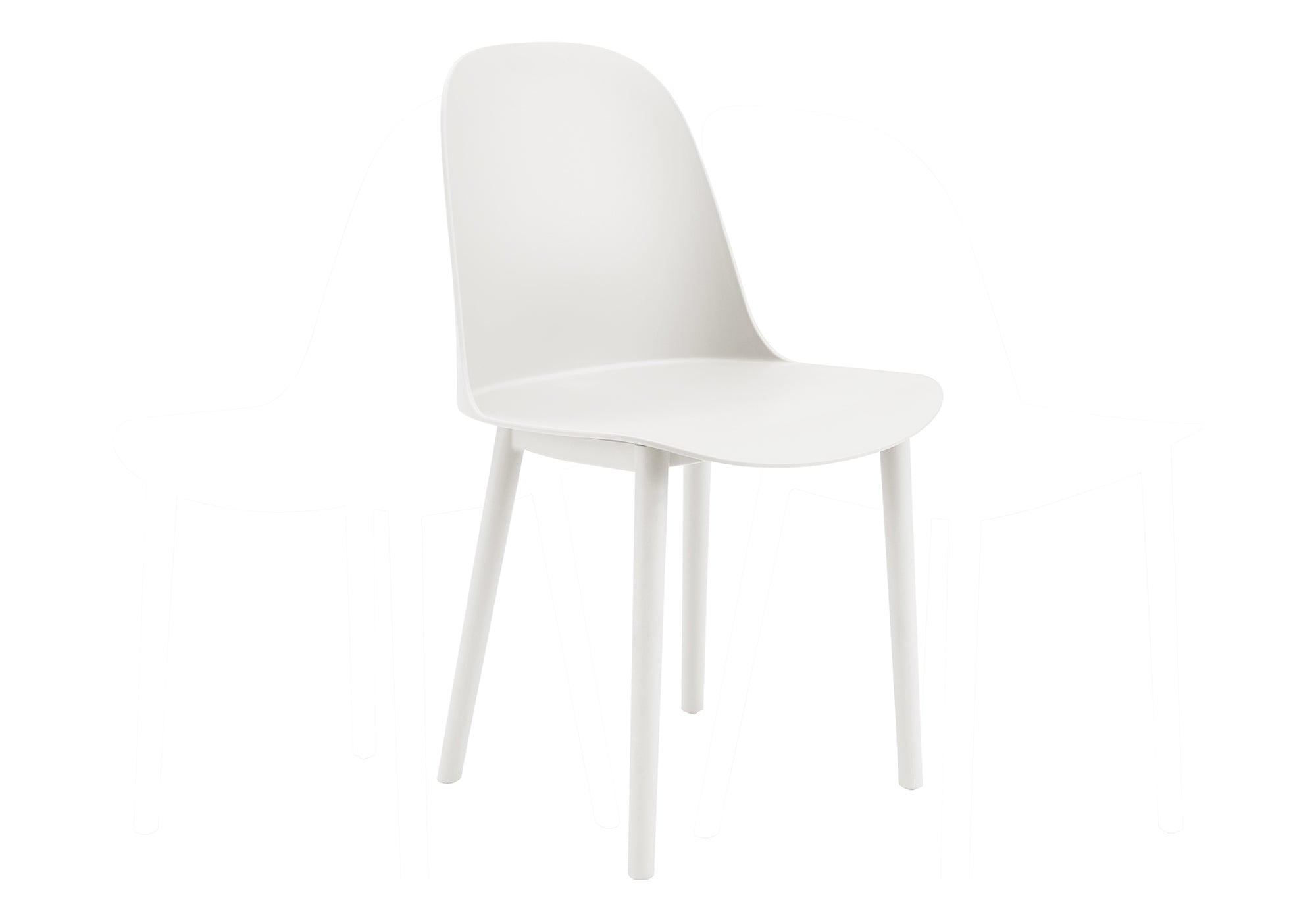 CHAISE D’EXTERIEUR - CHAISE SALLE MANGER BLANCHE / 4PCS – I 4010