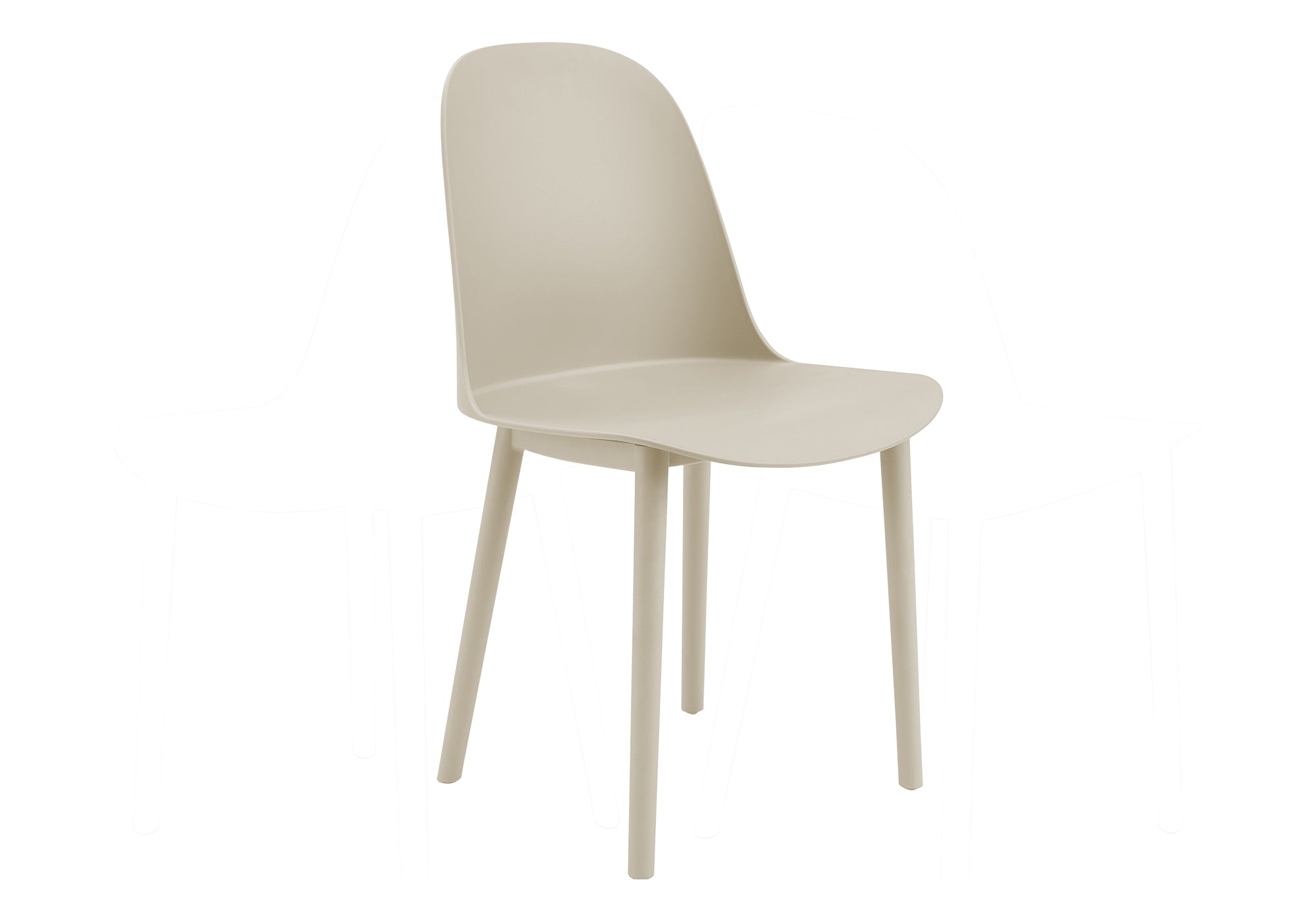 CHAISE D’EXTERIEUR - CHAISE SALLE MANGER TAUPE / 4PCS – I 4012