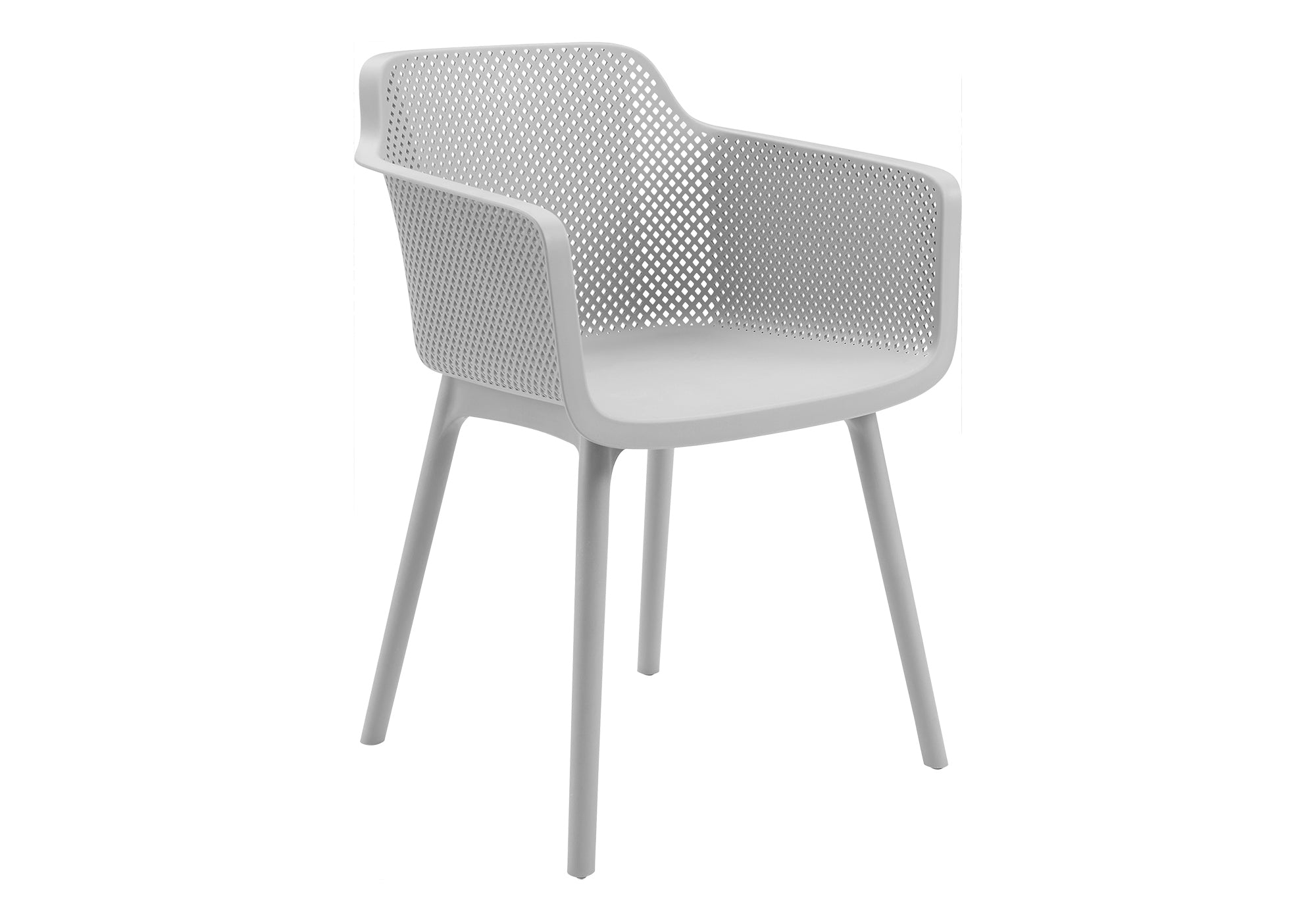 CHAISE D’EXTERIEUR - CHAISE SALLE MANGER GRISE / 4PCS – I 4026