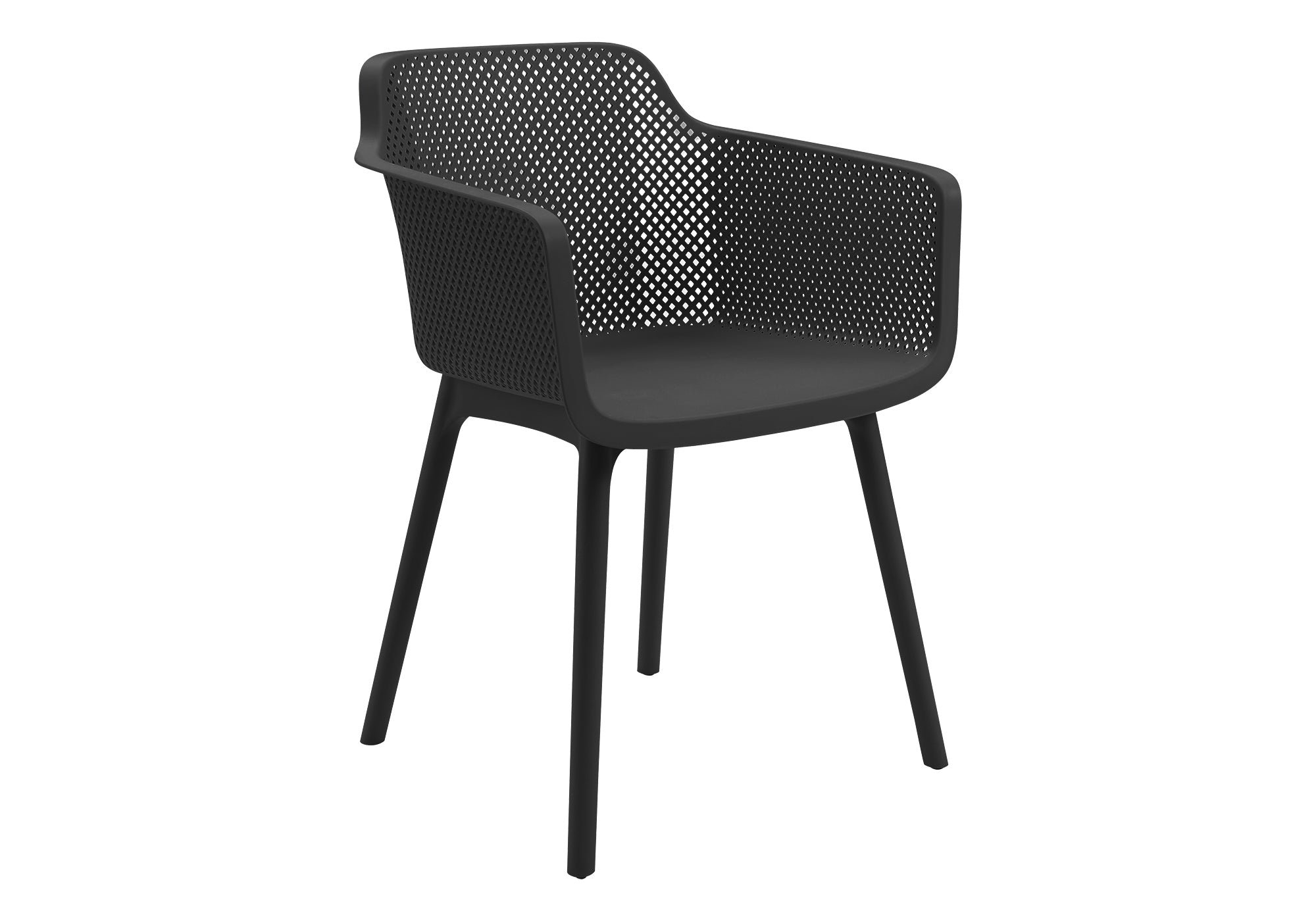 CHAISE D’EXTERIEUR - CHAISE SALLE MANGER NOIR / 4PCS – I 4029