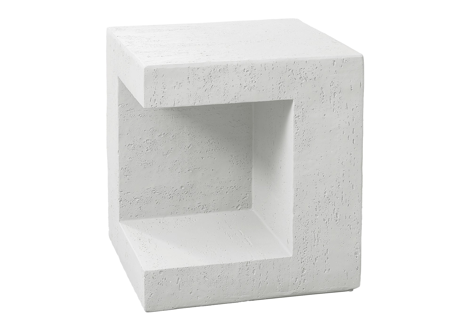TABLE D'APPOINT - 25"H / INTERIEUR OU EXTERIEUR BLANC – I 4131