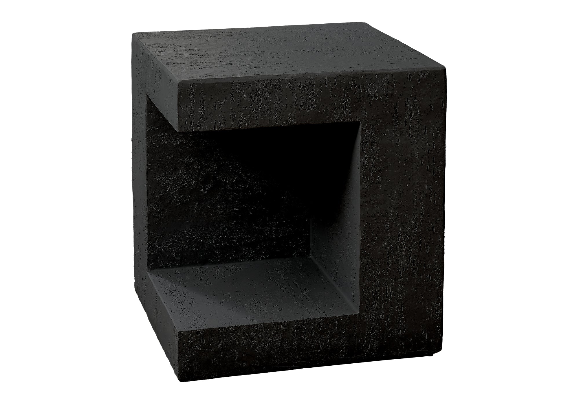 TABLE D'APPOINT - 25"H / INTERIEUR OU EXTERIEUR NOIR – I 4132
