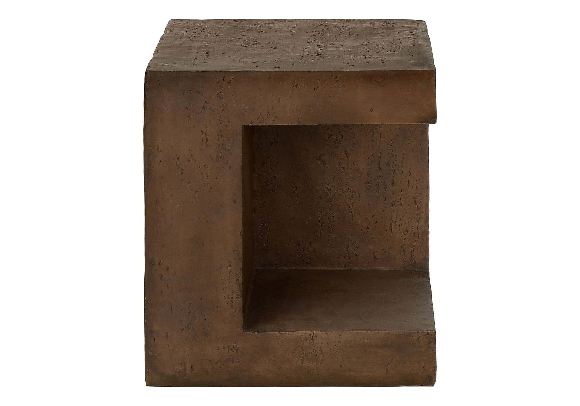 TABLE D'APPOINT - 25"H / INTERIEUR OU EXTERIEUR NOYER – I 4133
