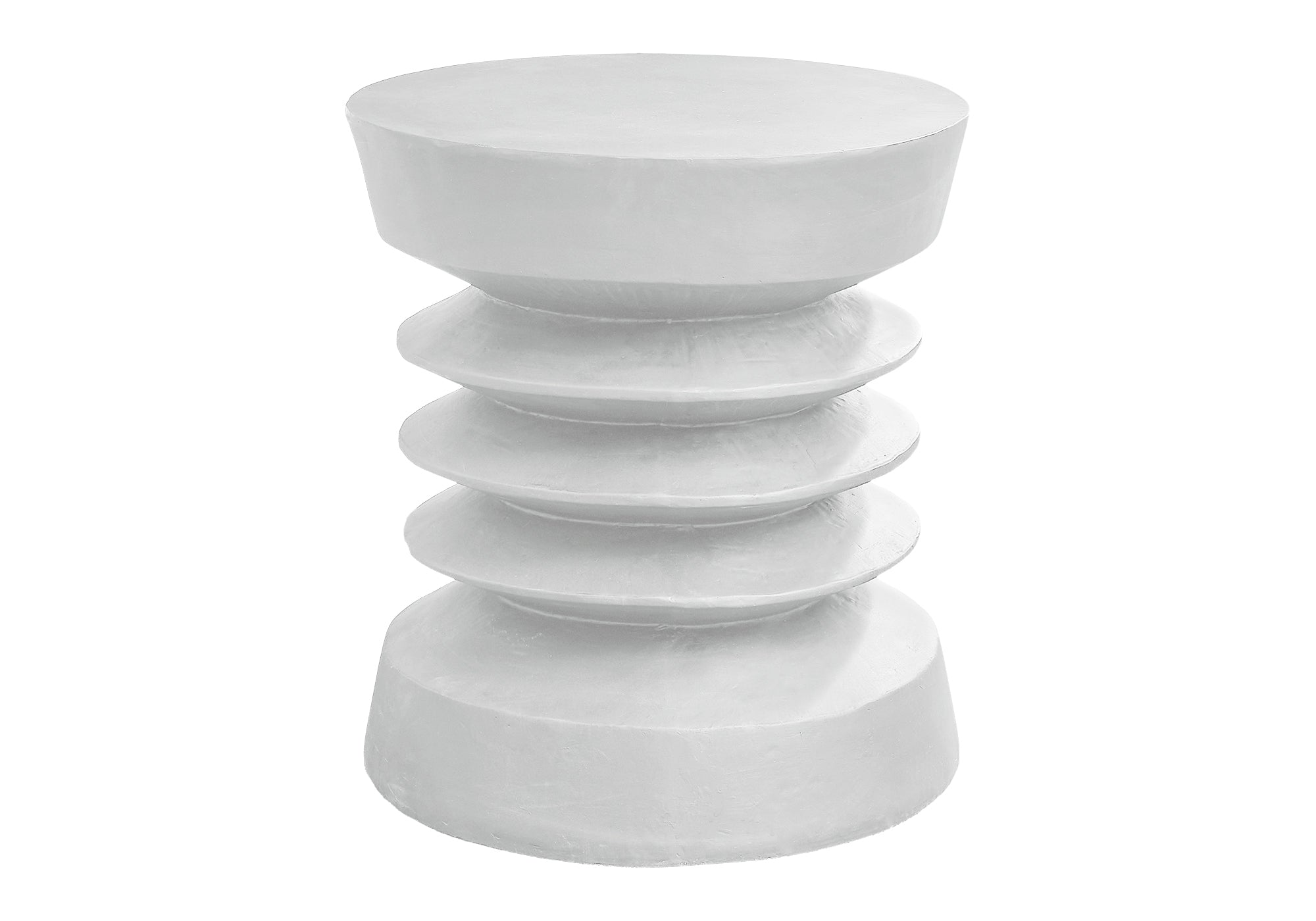 TABLE D'APPOINT - 25"H / INTERIEUR OU EXTERIEUR BLANC – I 4153