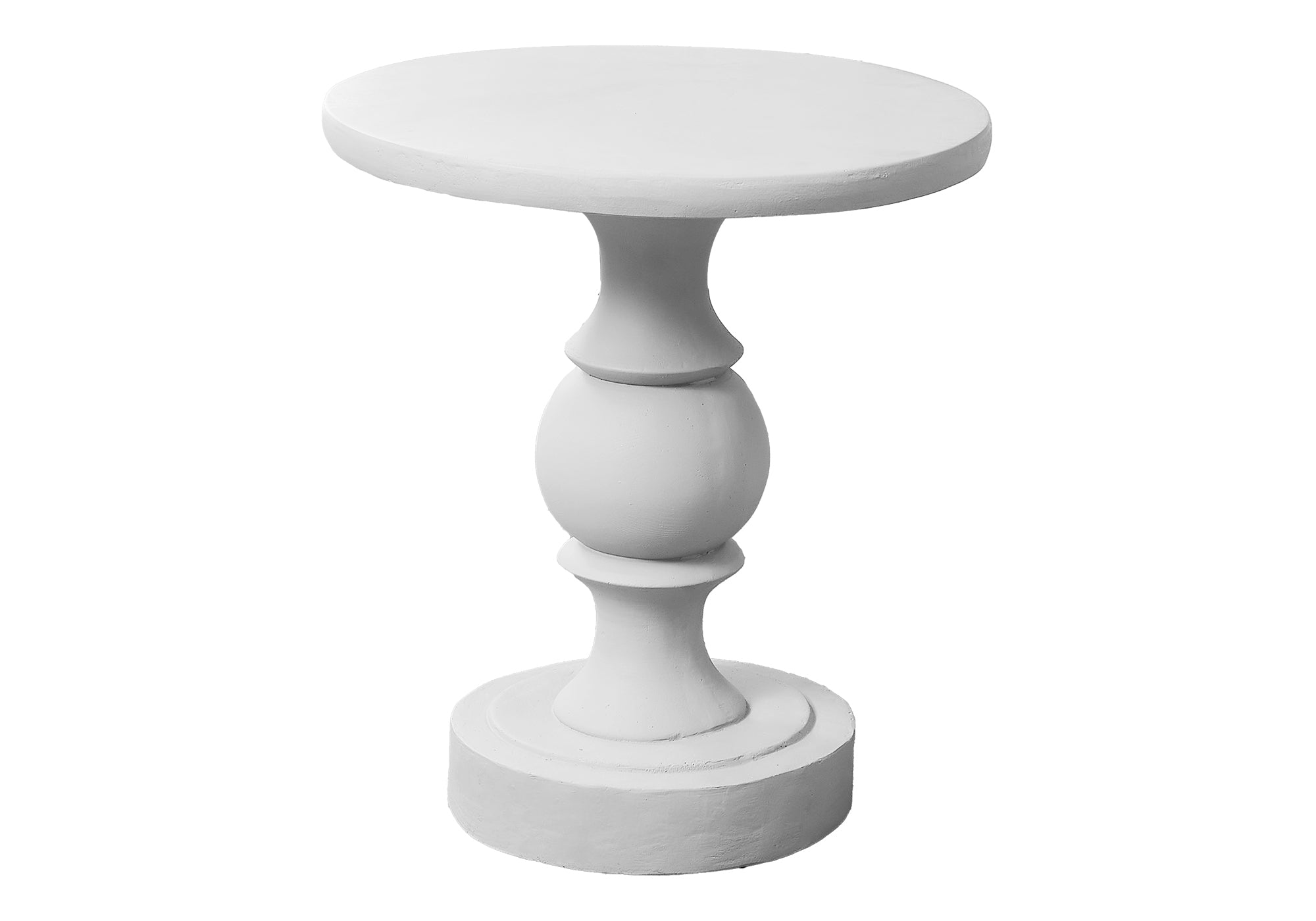 TABLE D'APPOINT - 25"H / INTERIEUR OU EXTERIEUR BLANC – I 4161