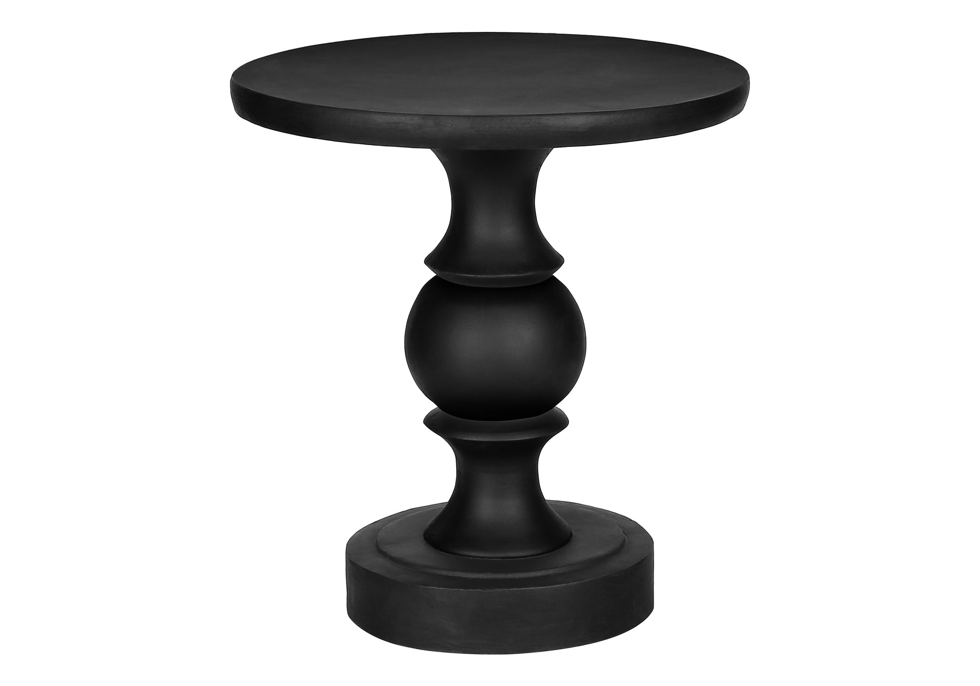 TABLE D'APPOINT - 25"H / INTERIEUR OU EXTERIEUR NOIR – I 4162