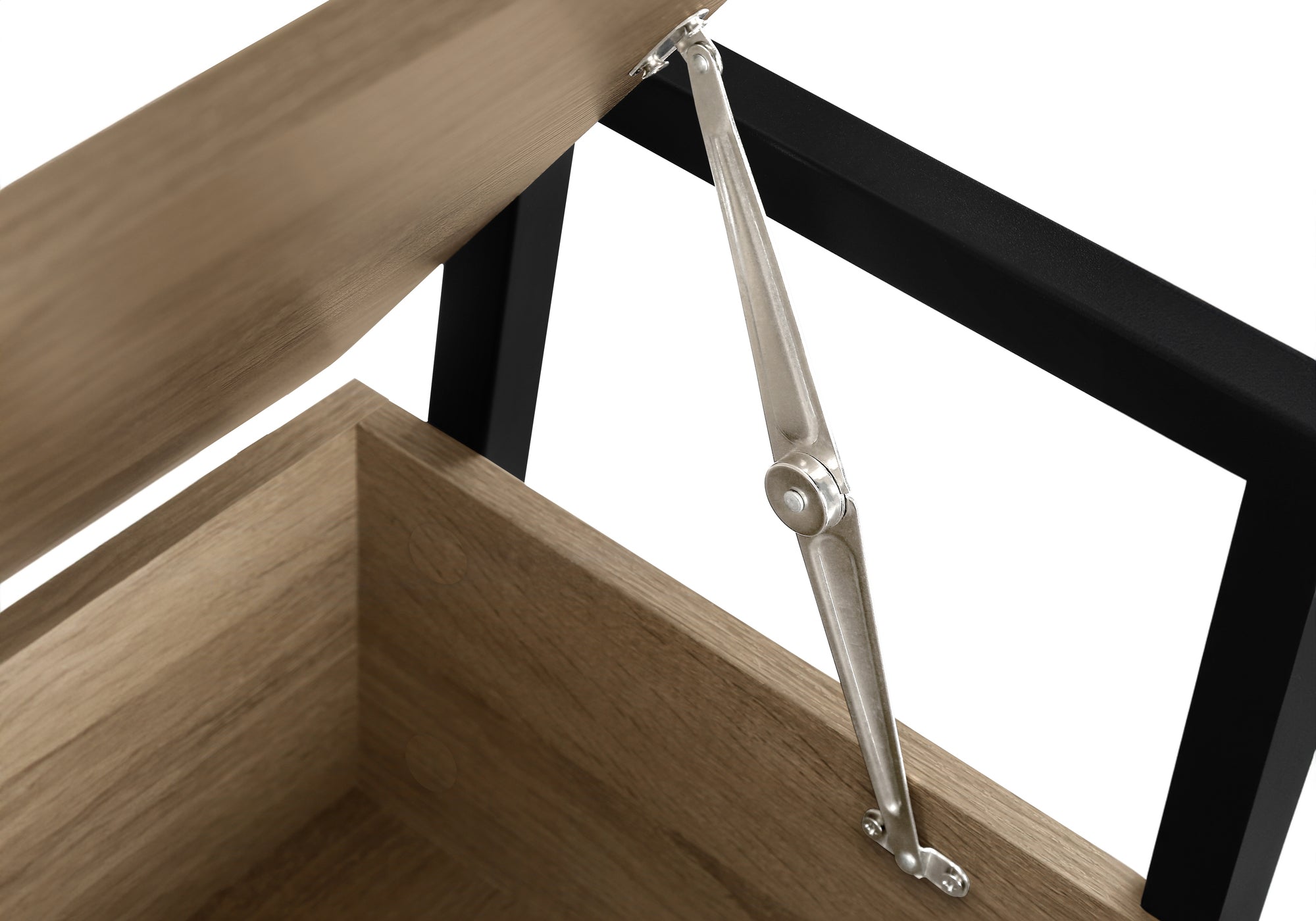 BANC - 42"L / RANGEMENT TAUPE FONCE / METAL NOIR – I 4501.